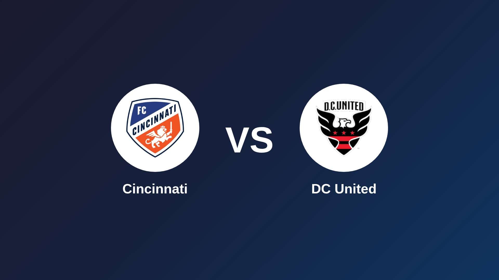 Cincinnati vs DC United