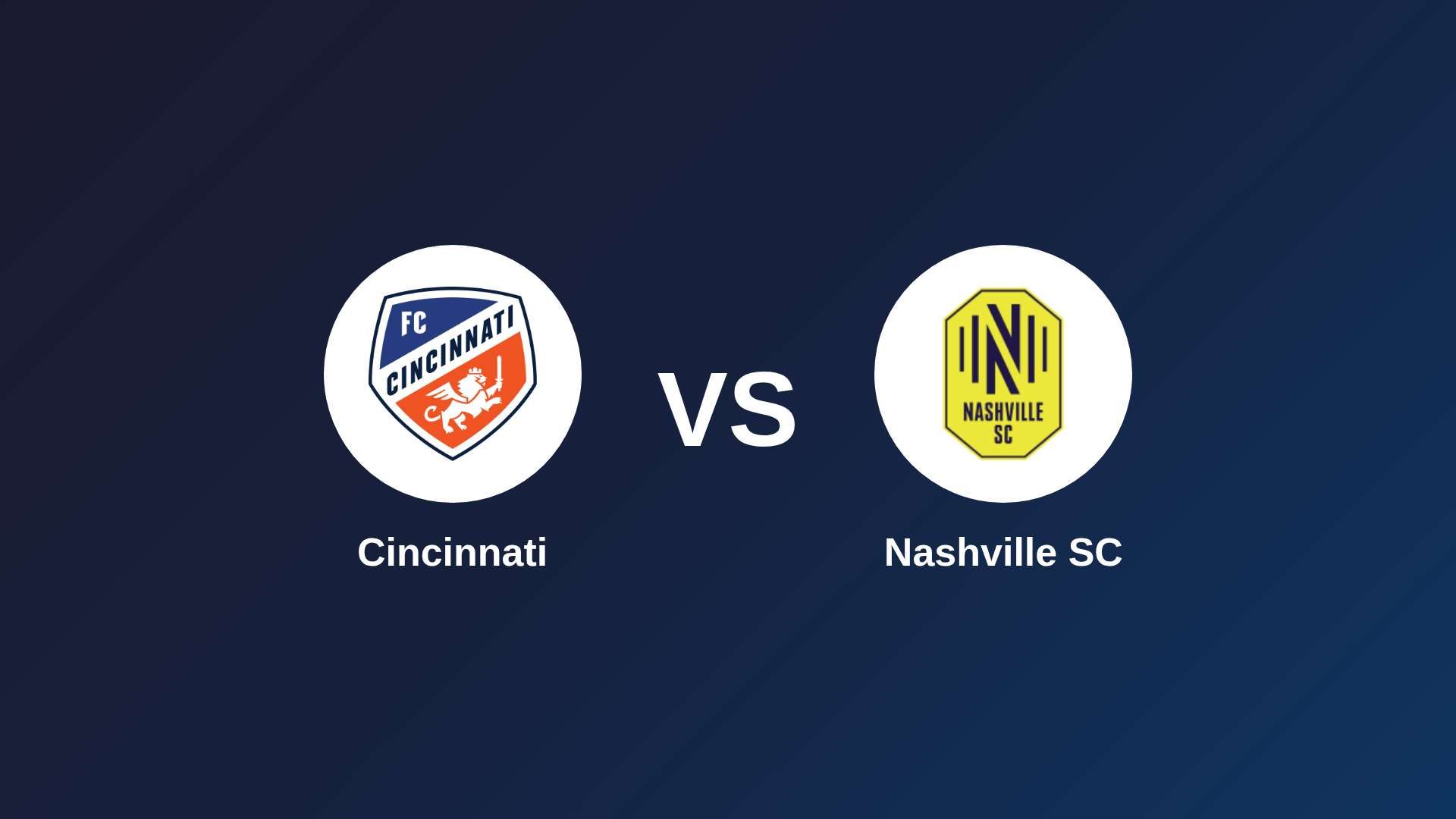 Cincinnati vs Nashville SC