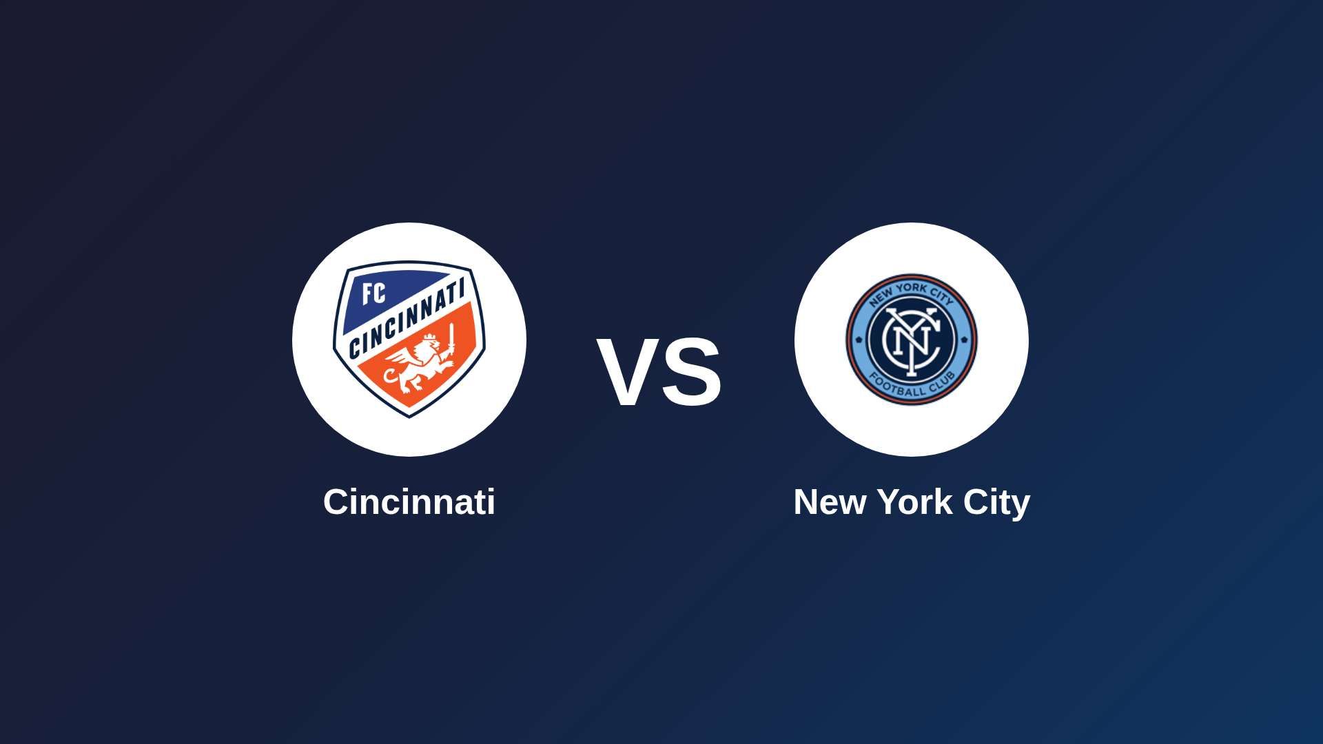 Cincinnati vs New York City