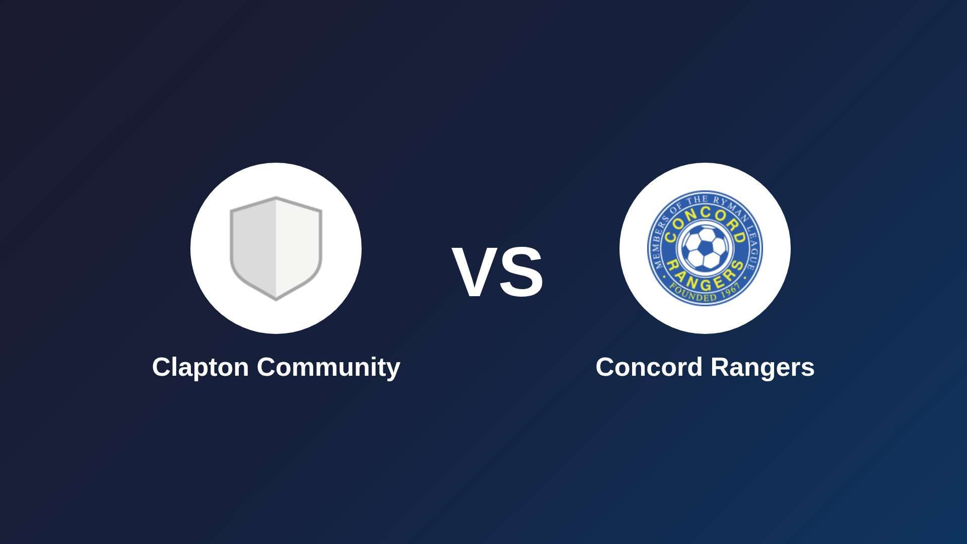 Clapton Community vs Concord Rangers