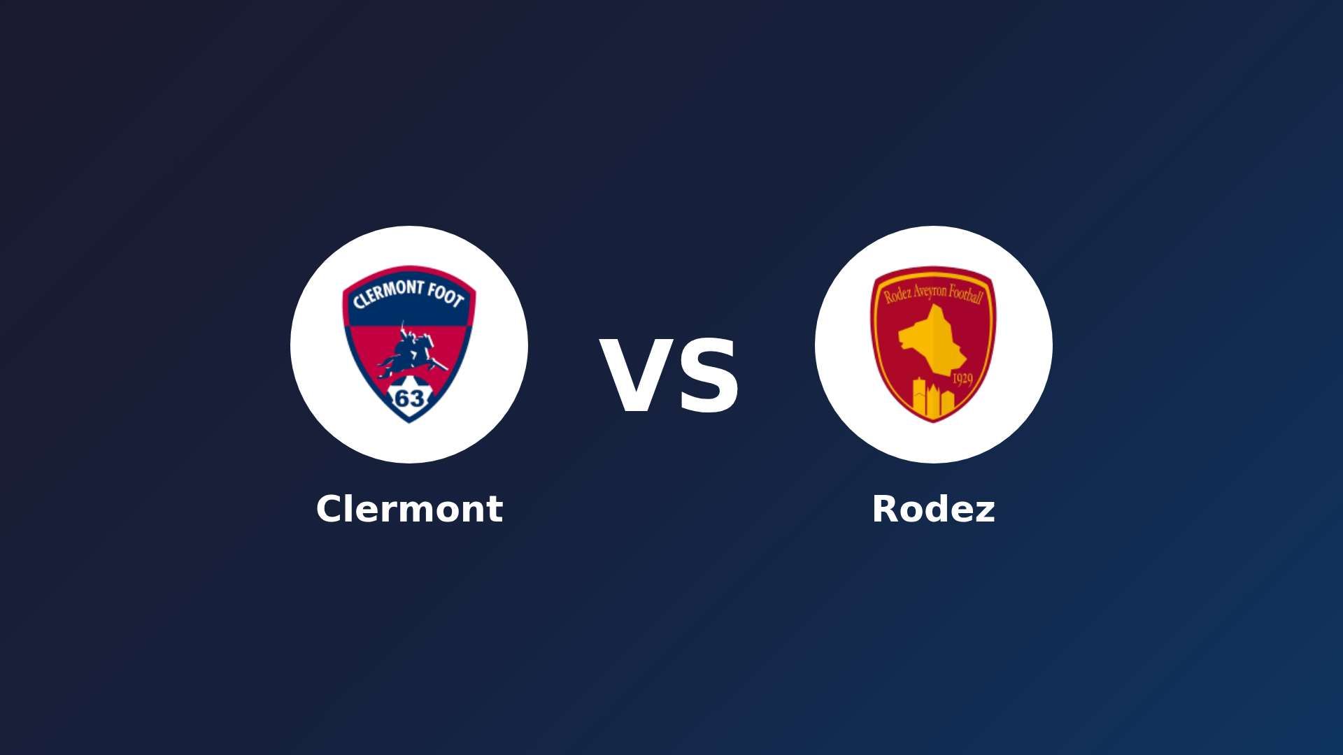 Clermont vs Rodez