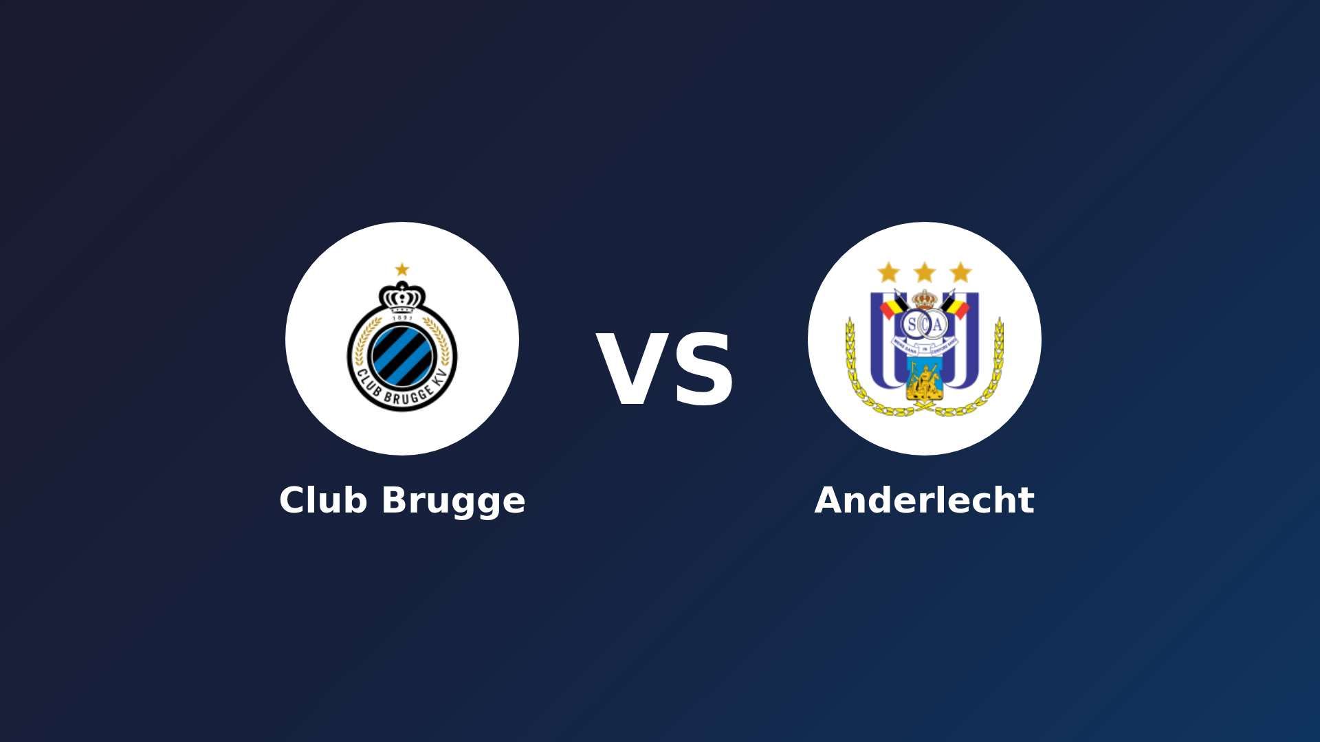 Club Brugge vs Anderlecht