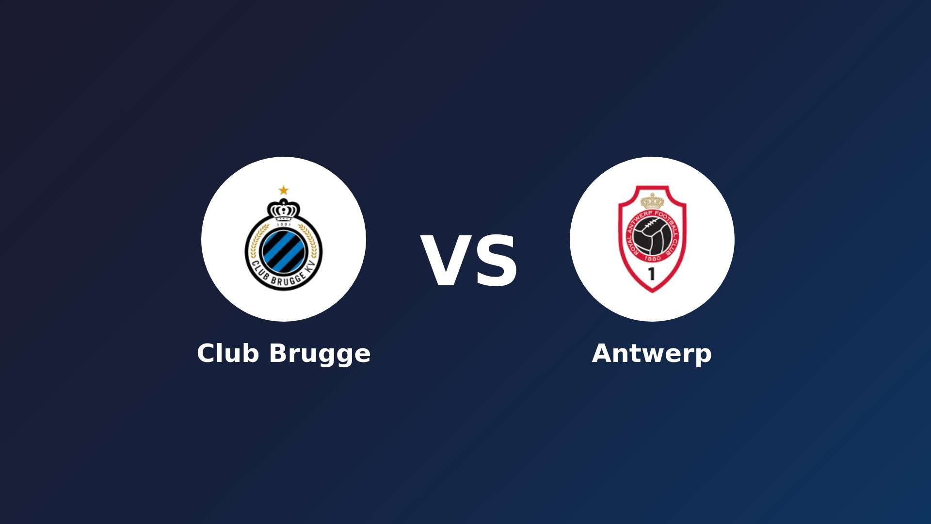 Club Brugge vs Antwerp