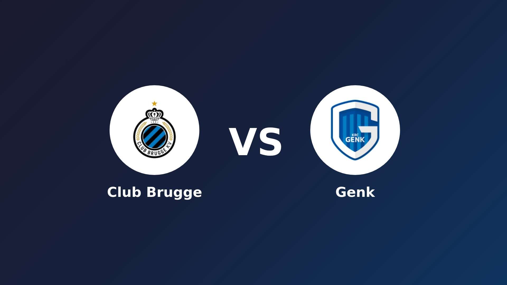 Club Brugge vs Genk