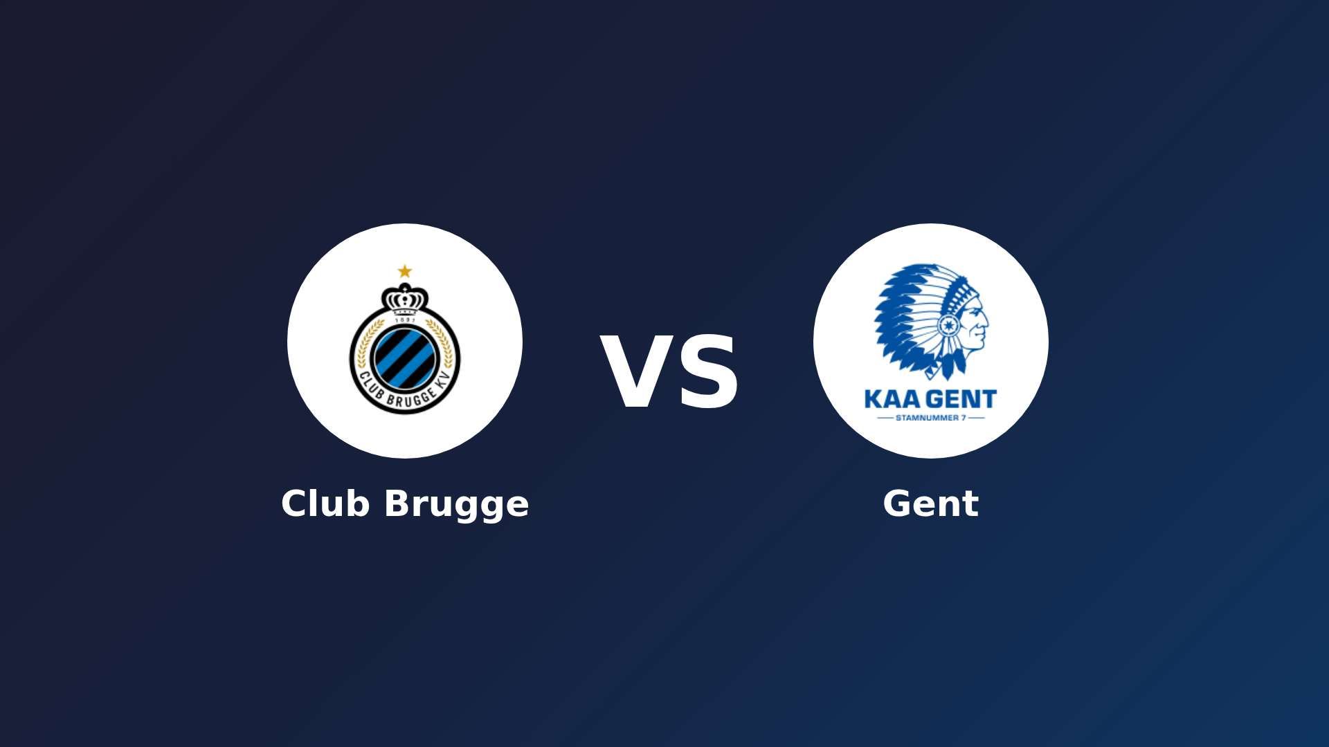 Club Brugge vs Gent