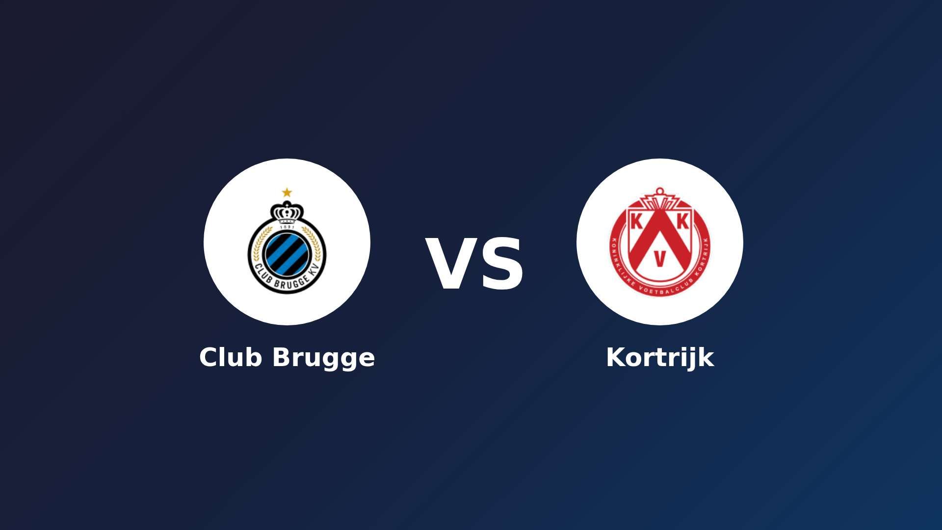 Club Brugge vs KV Kortrijk