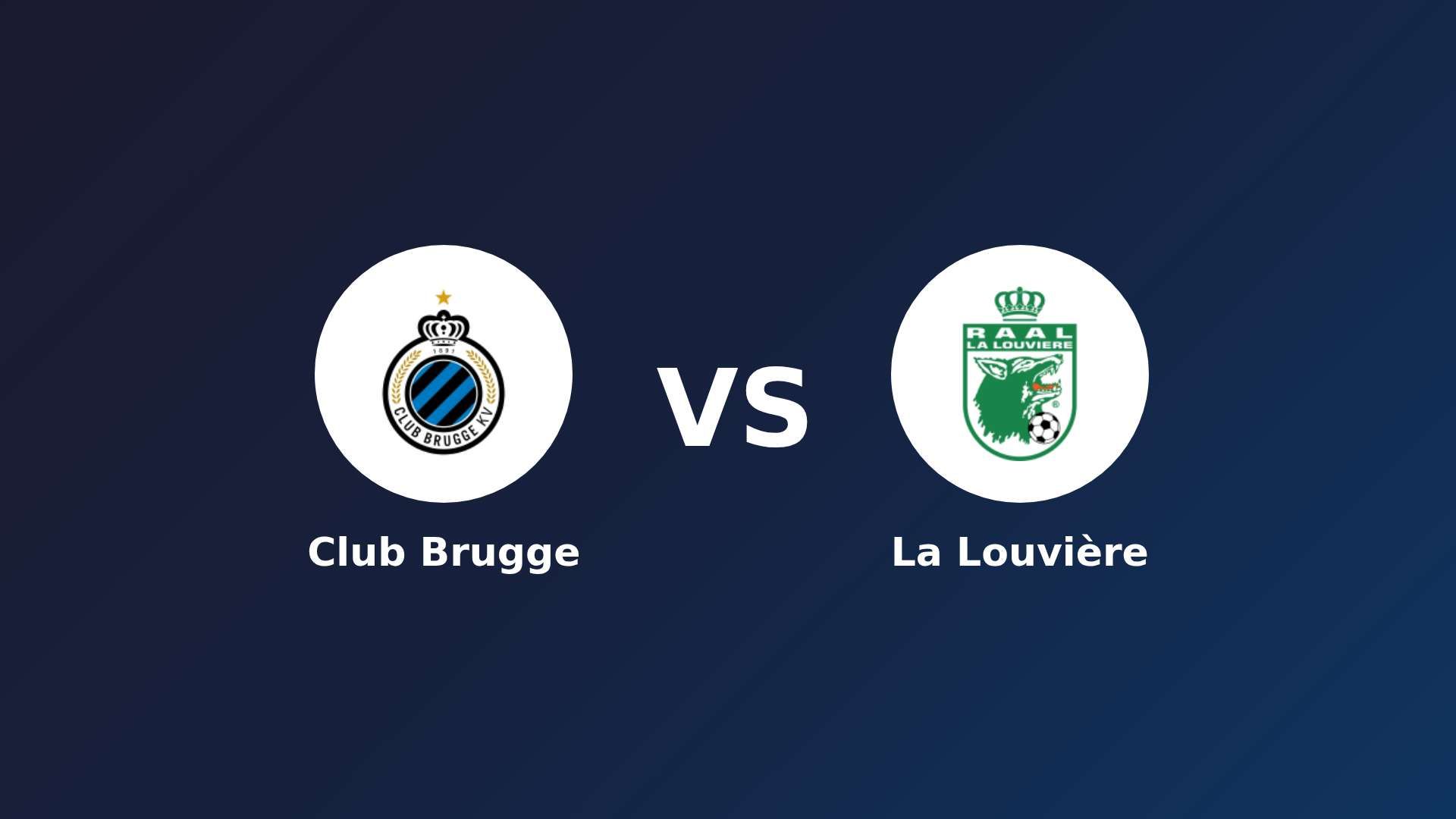 Club Brugge vs La Louvière