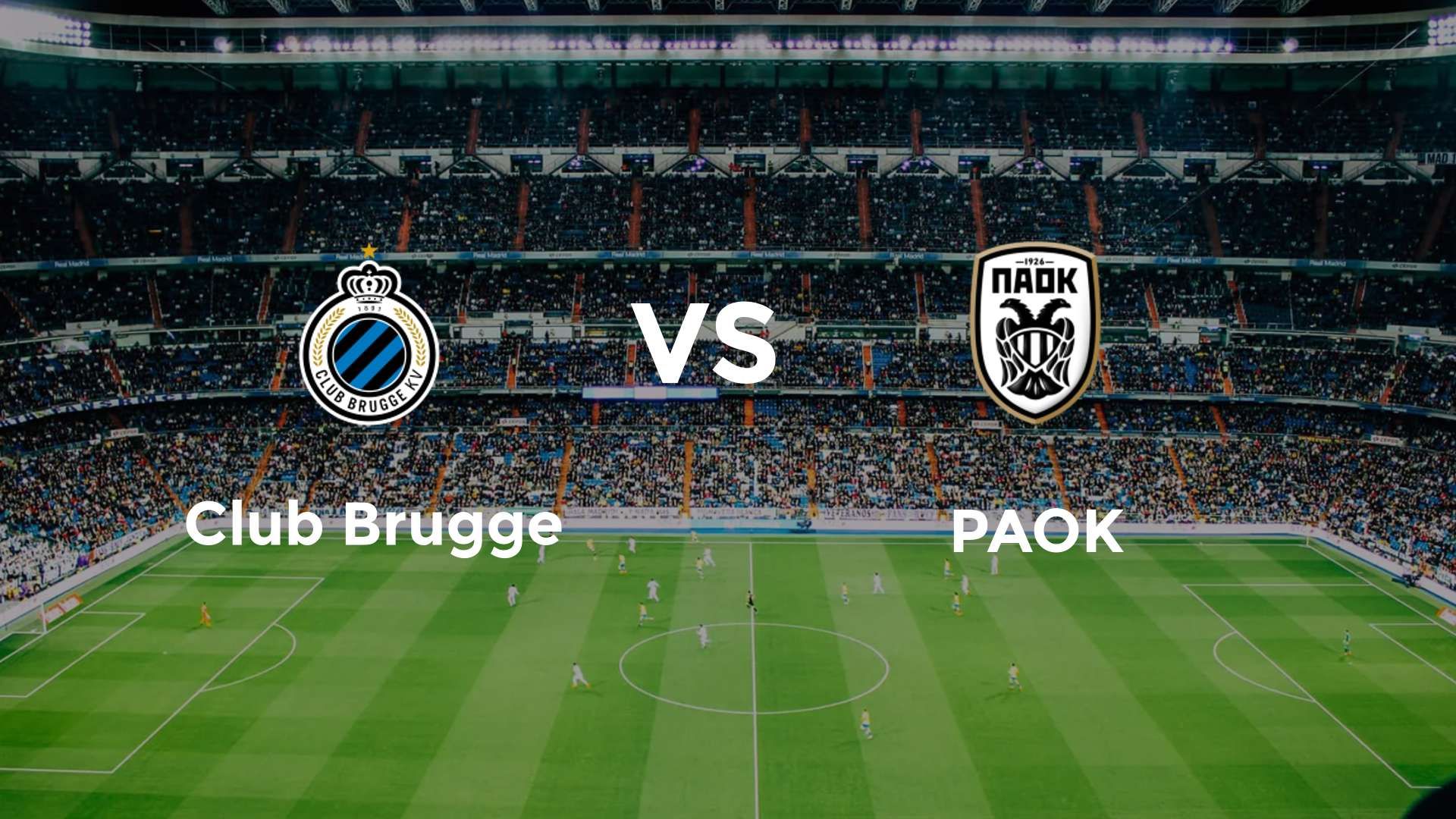 Club Brugge vs PAOK