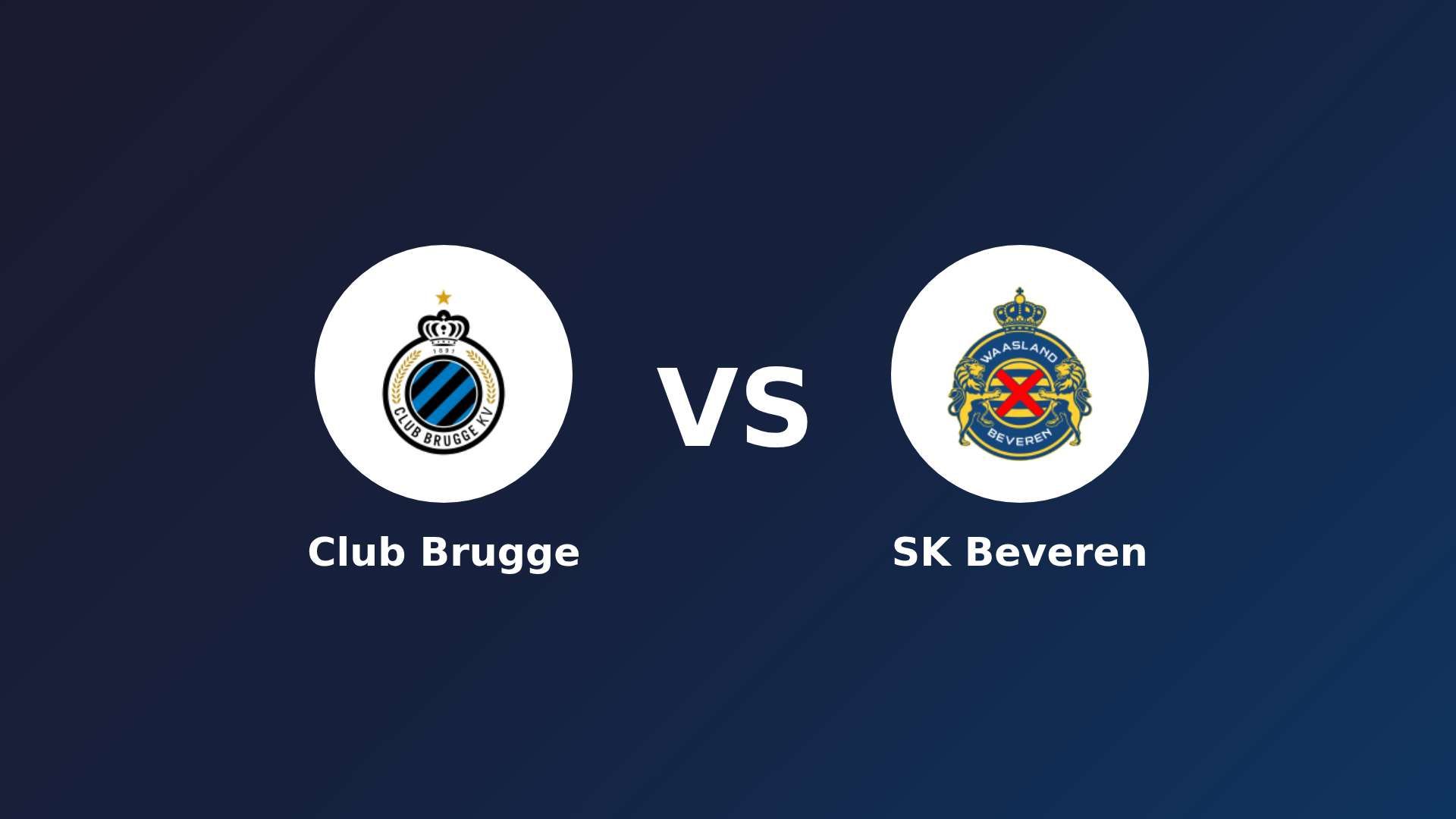 Club Brugge vs SK Beveren