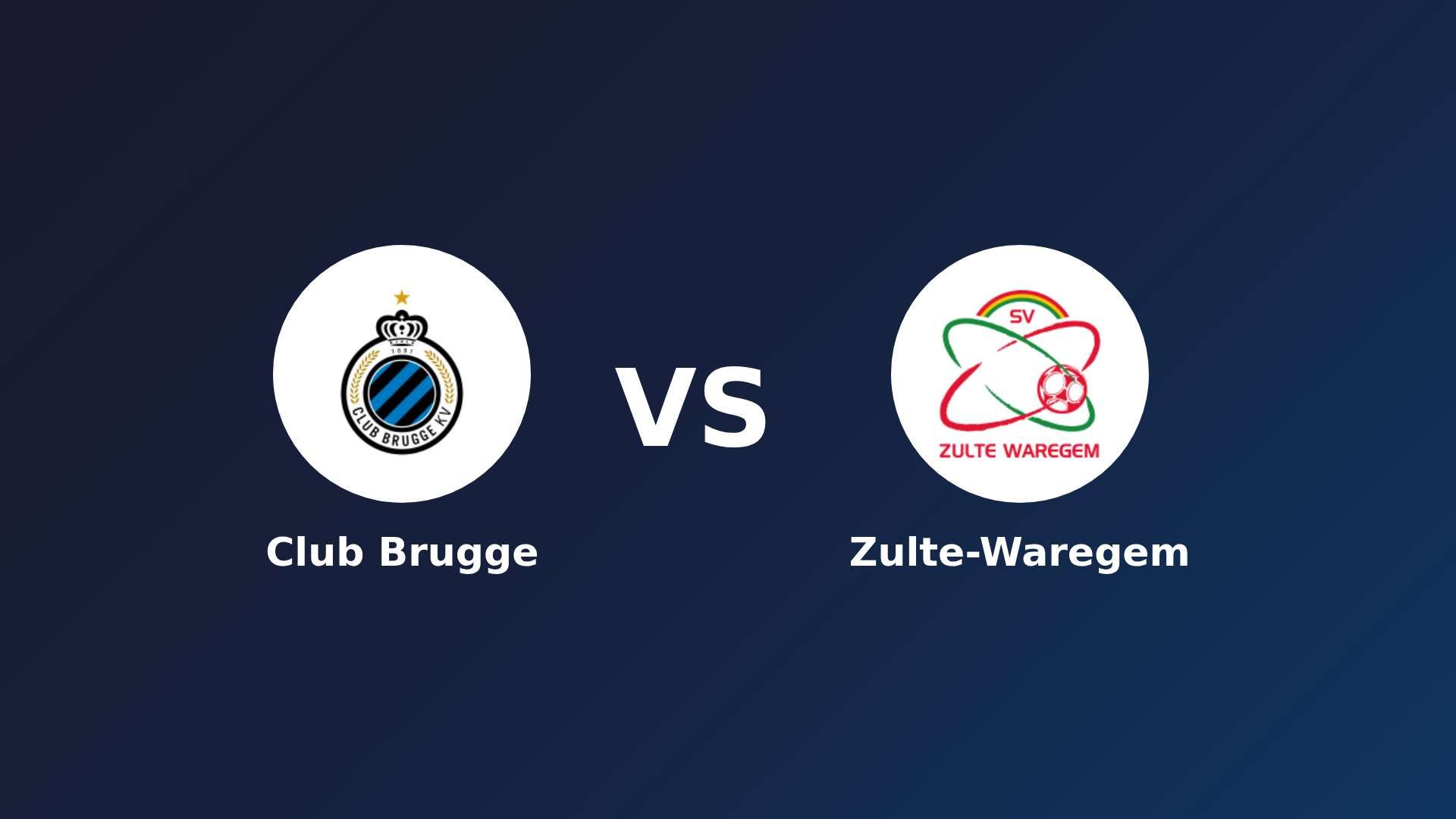 Club Brugge vs Zulte-Waregem