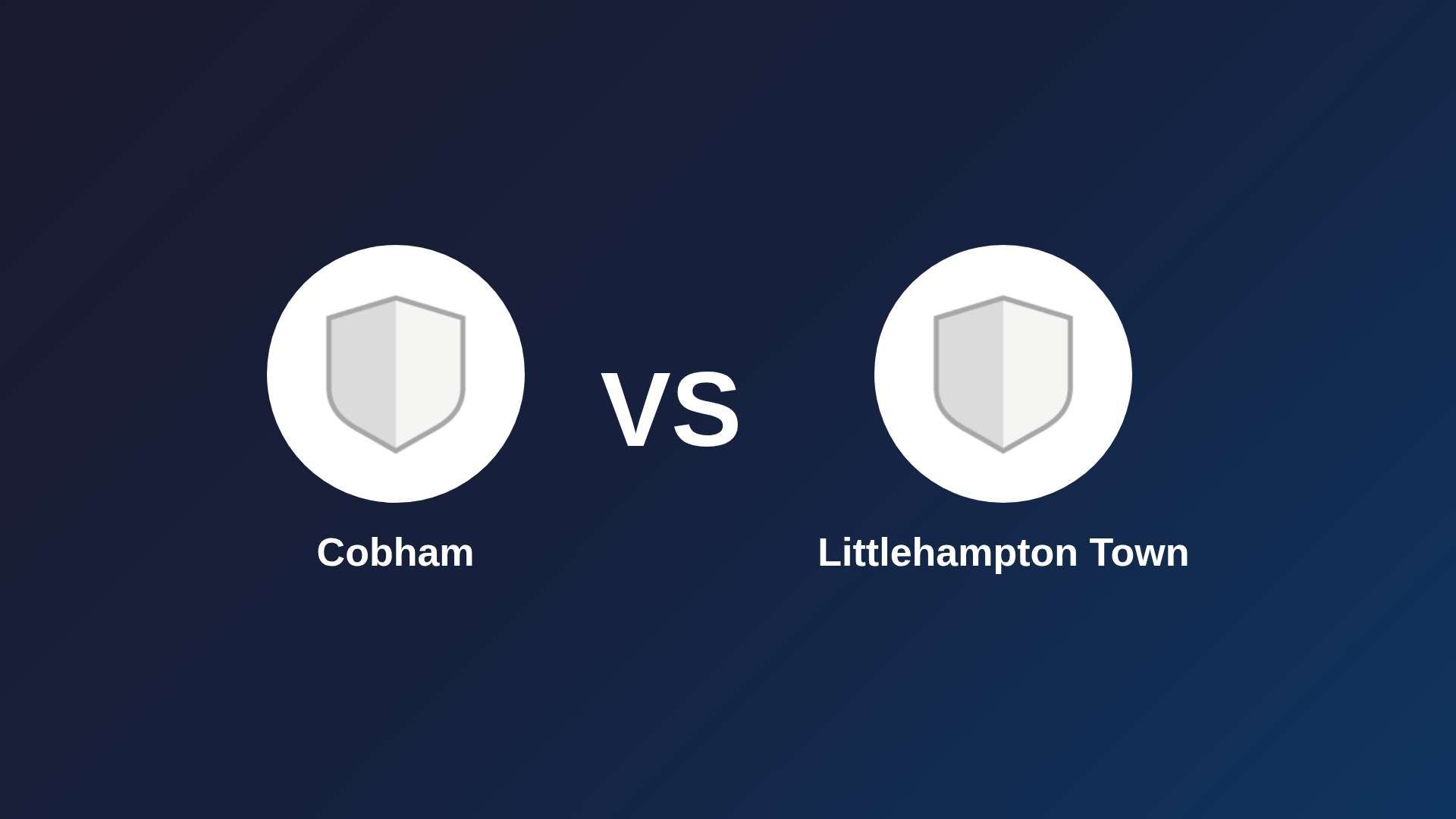Cobham vs Littlehampton Town