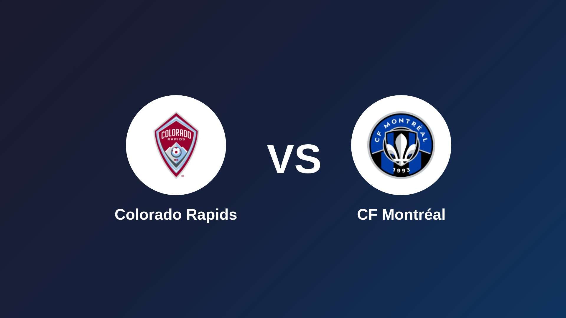 Colorado Rapids vs CF Montréal