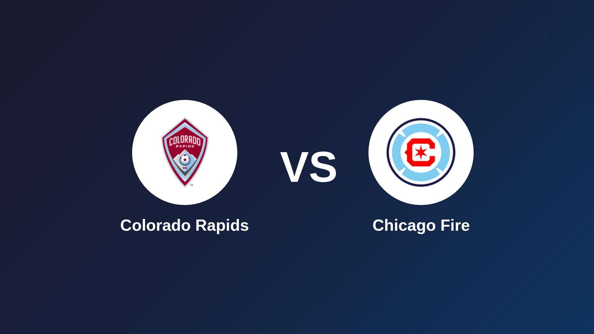 Colorado Rapids vs Chicago Fire