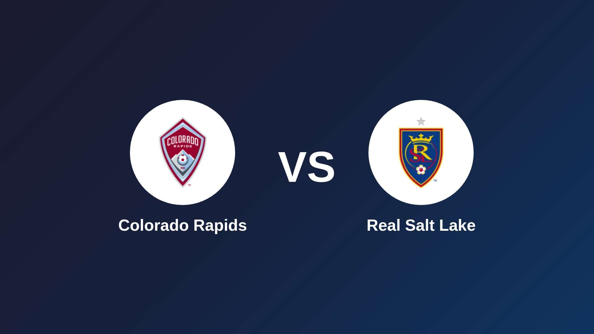 Colorado Rapids vs Real Salt Lake