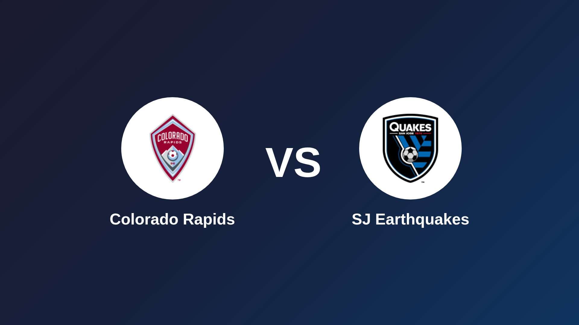Colorado Rapids vs SJ Earthquakes