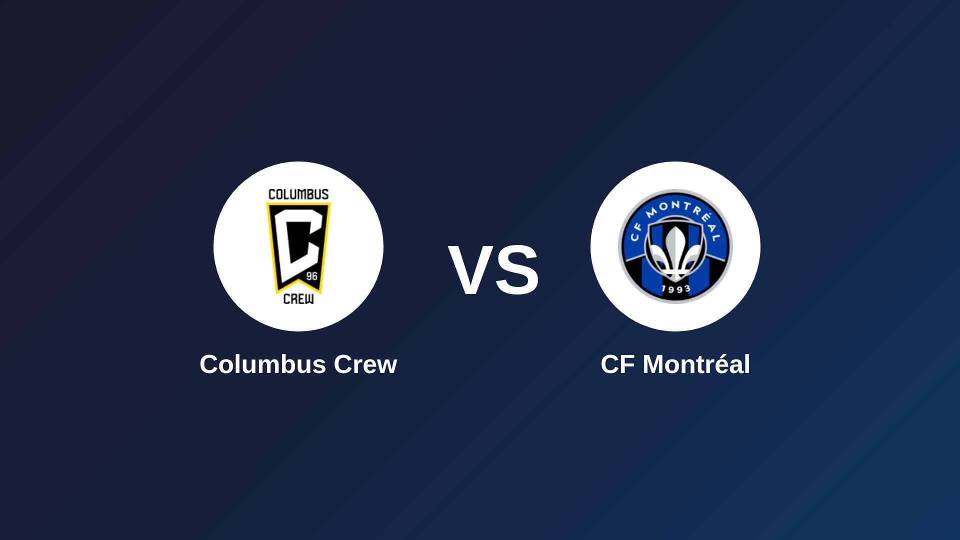 Columbus Crew vs CF Montréal