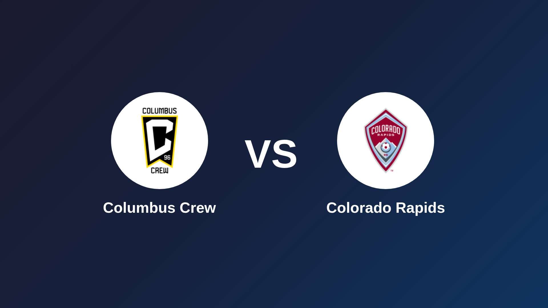 Columbus Crew vs Colorado Rapids