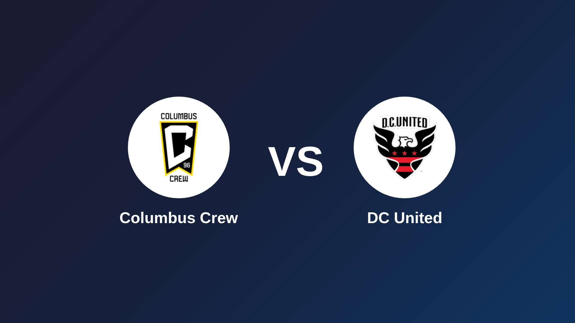 Columbus Crew vs DC United