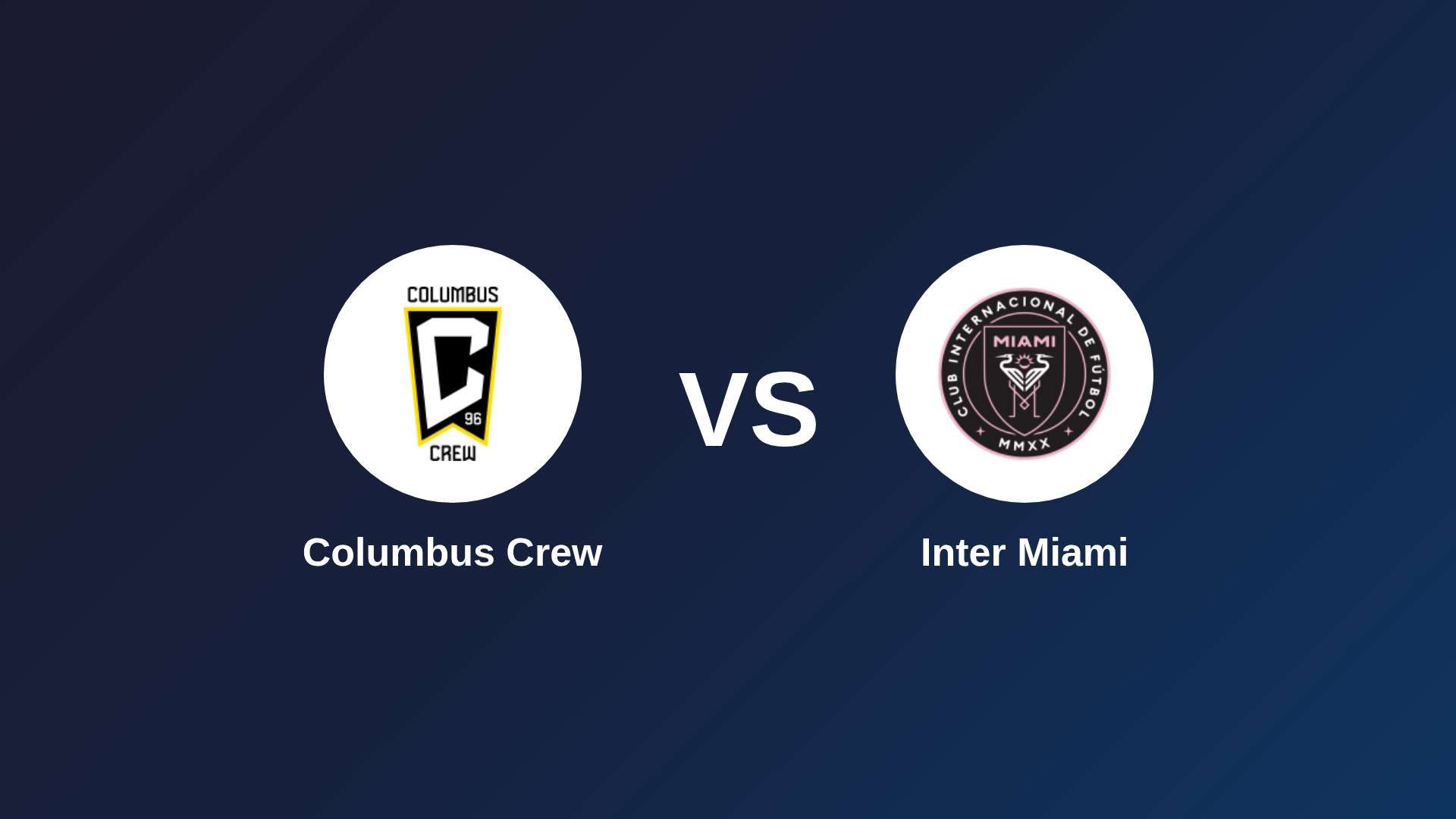Columbus Crew vs Inter Miami
