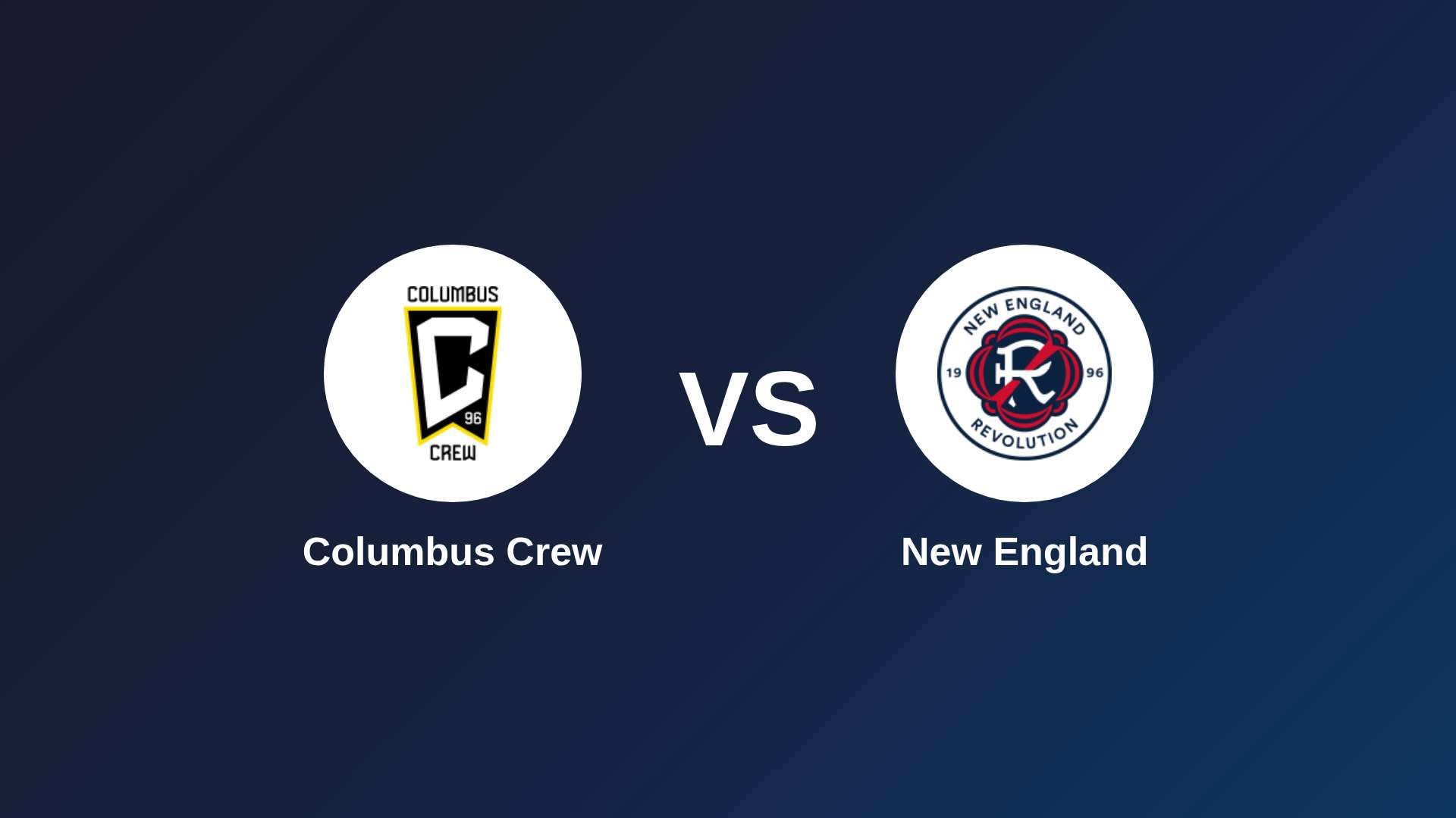 Columbus Crew vs New England