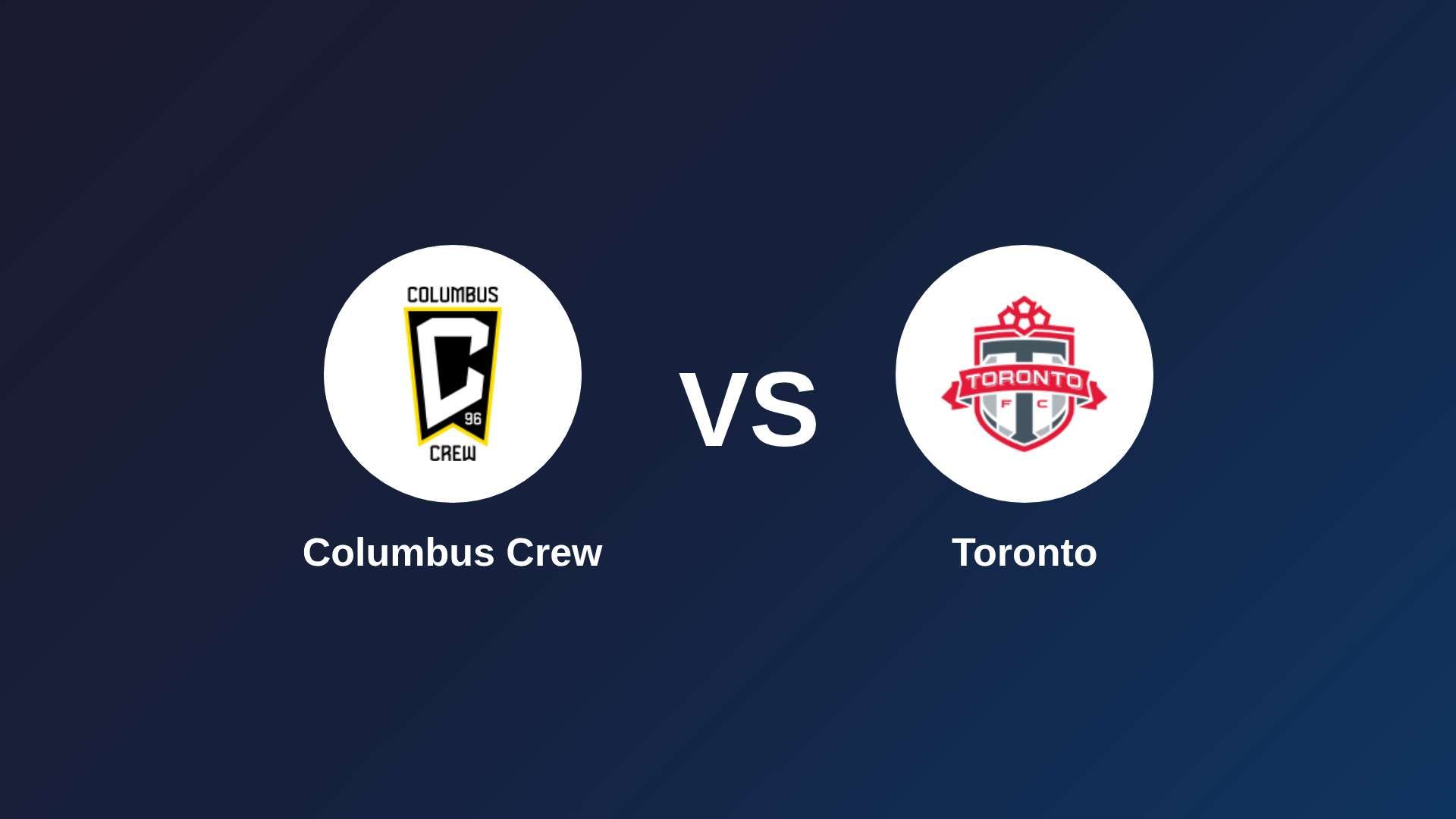 Columbus Crew vs Toronto