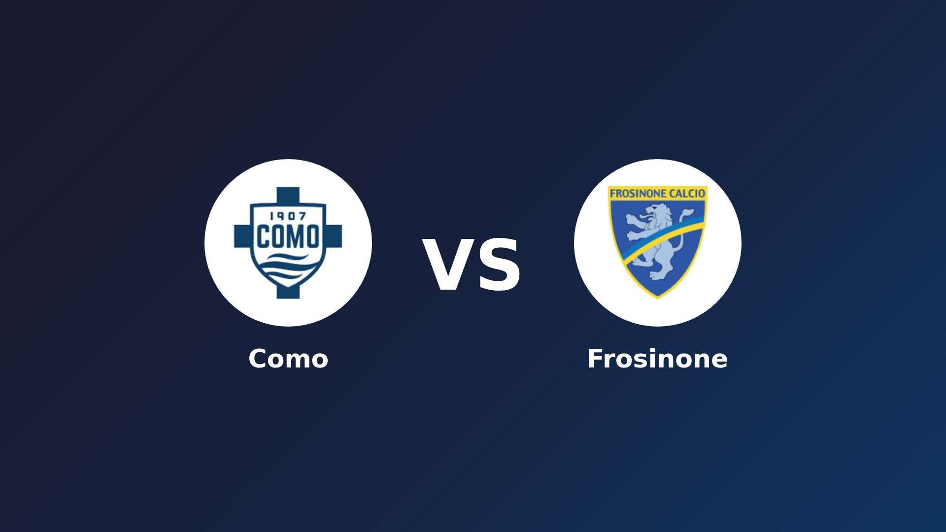 Como vs Frosinone