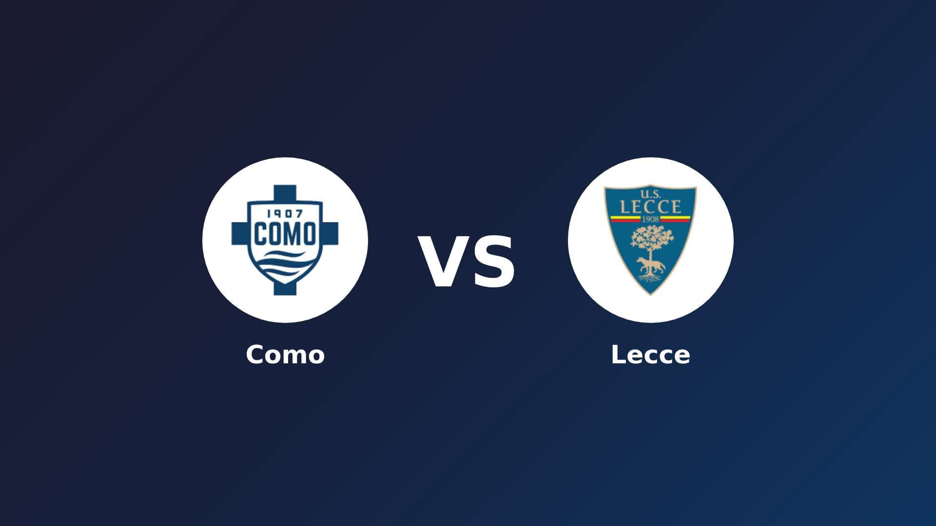 Como vs Lecce