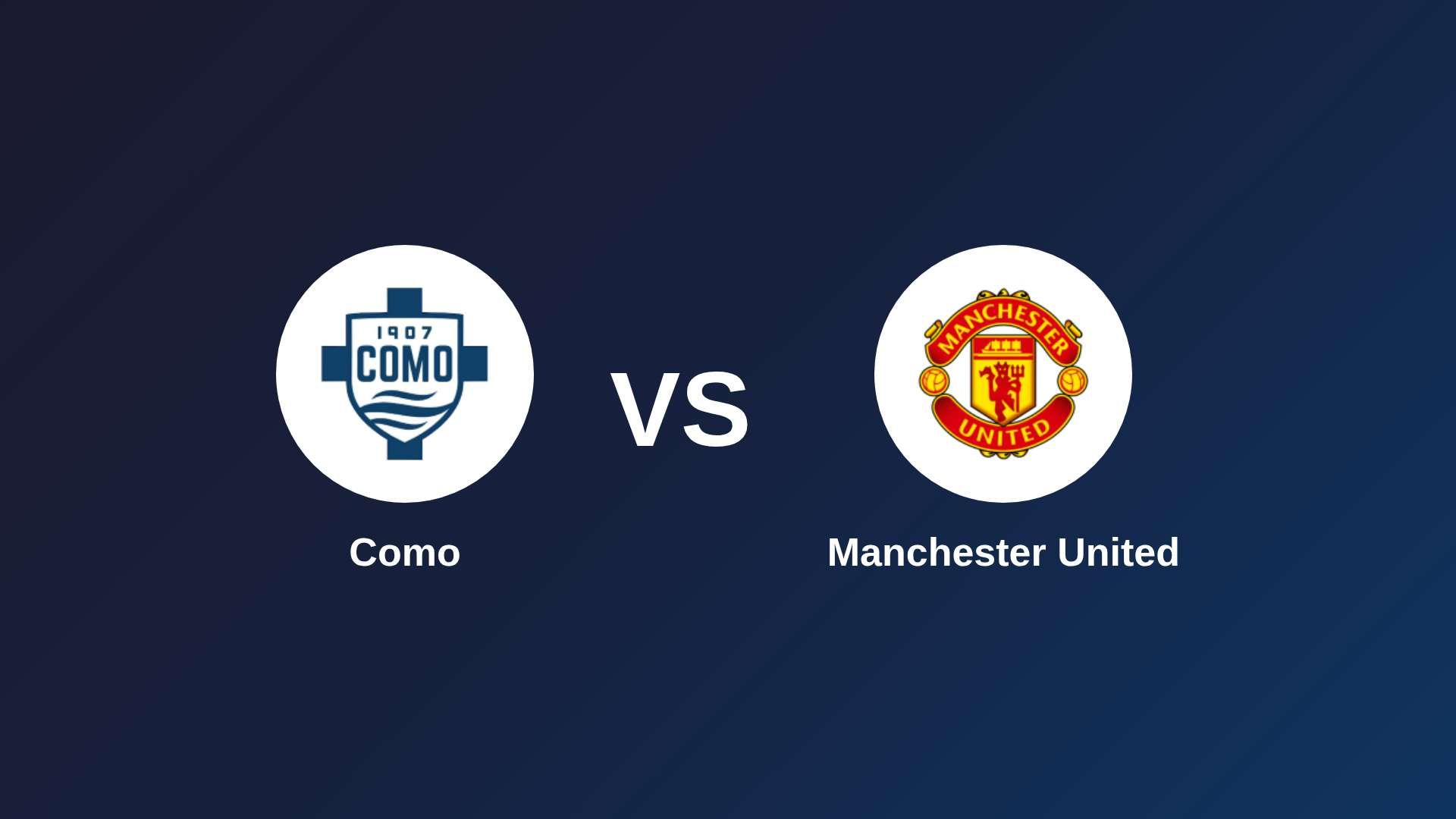 Como vs Manchester United