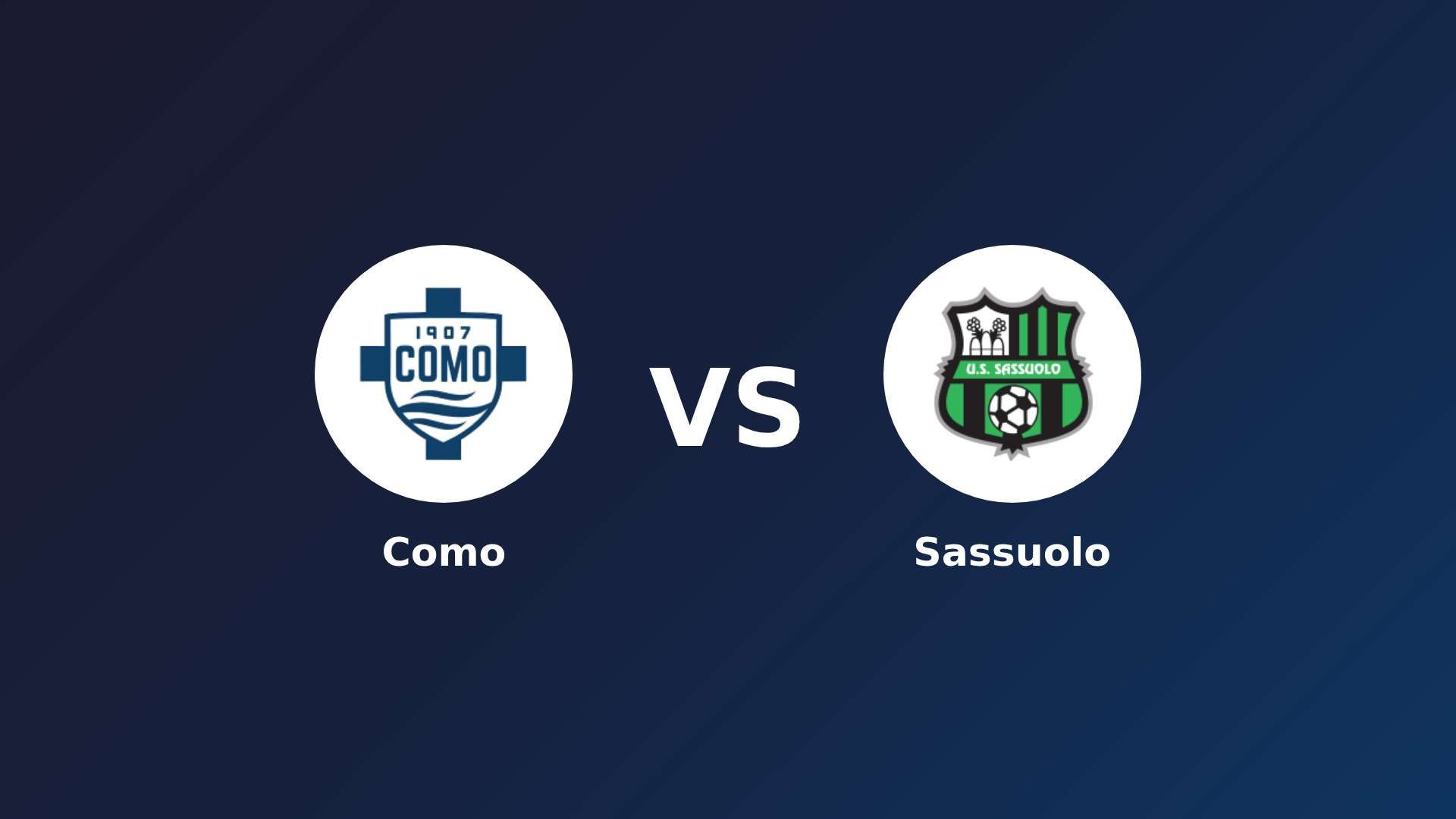 Como vs Sassuolo