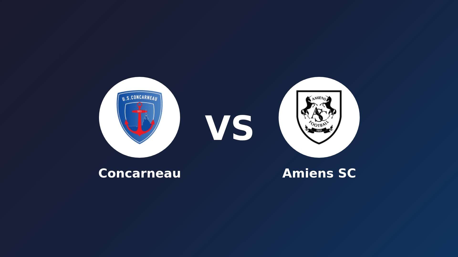 Concarneau vs Amiens SC