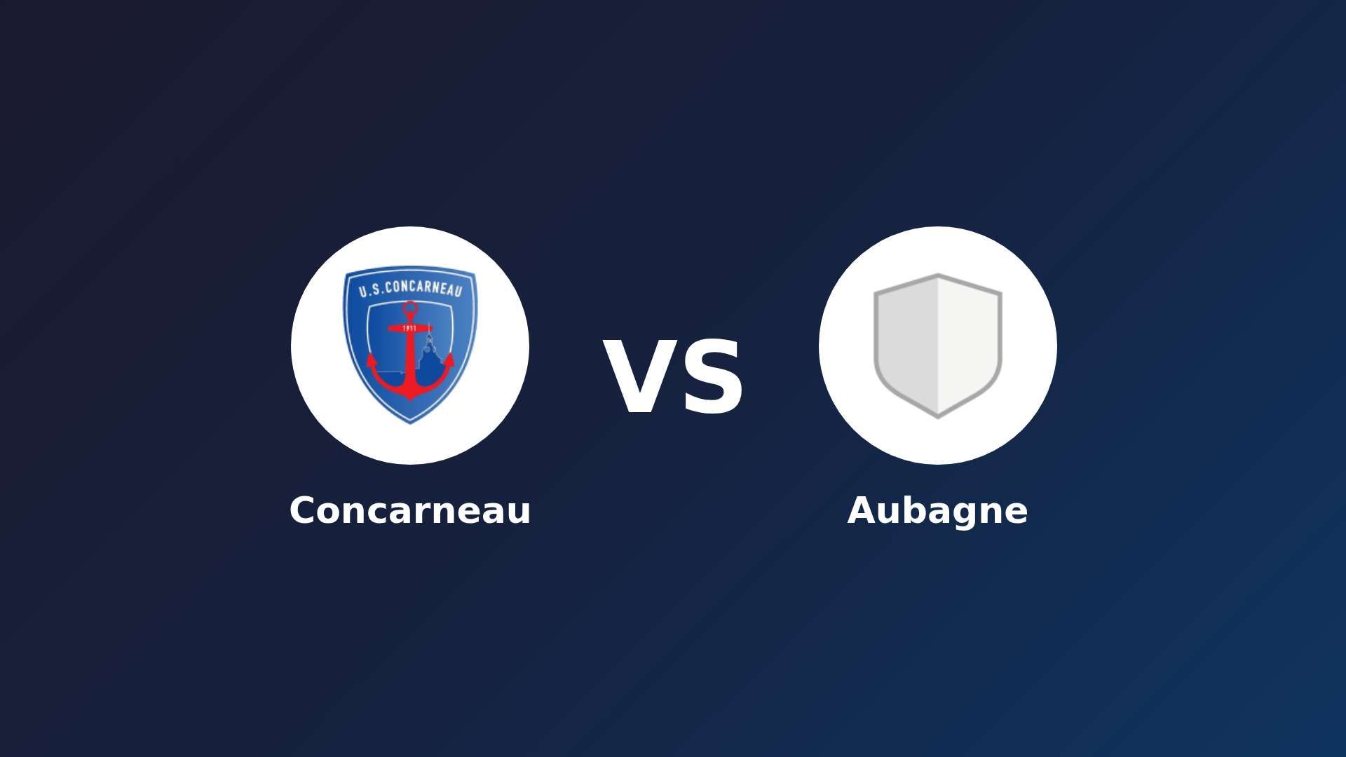Concarneau vs Aubagne