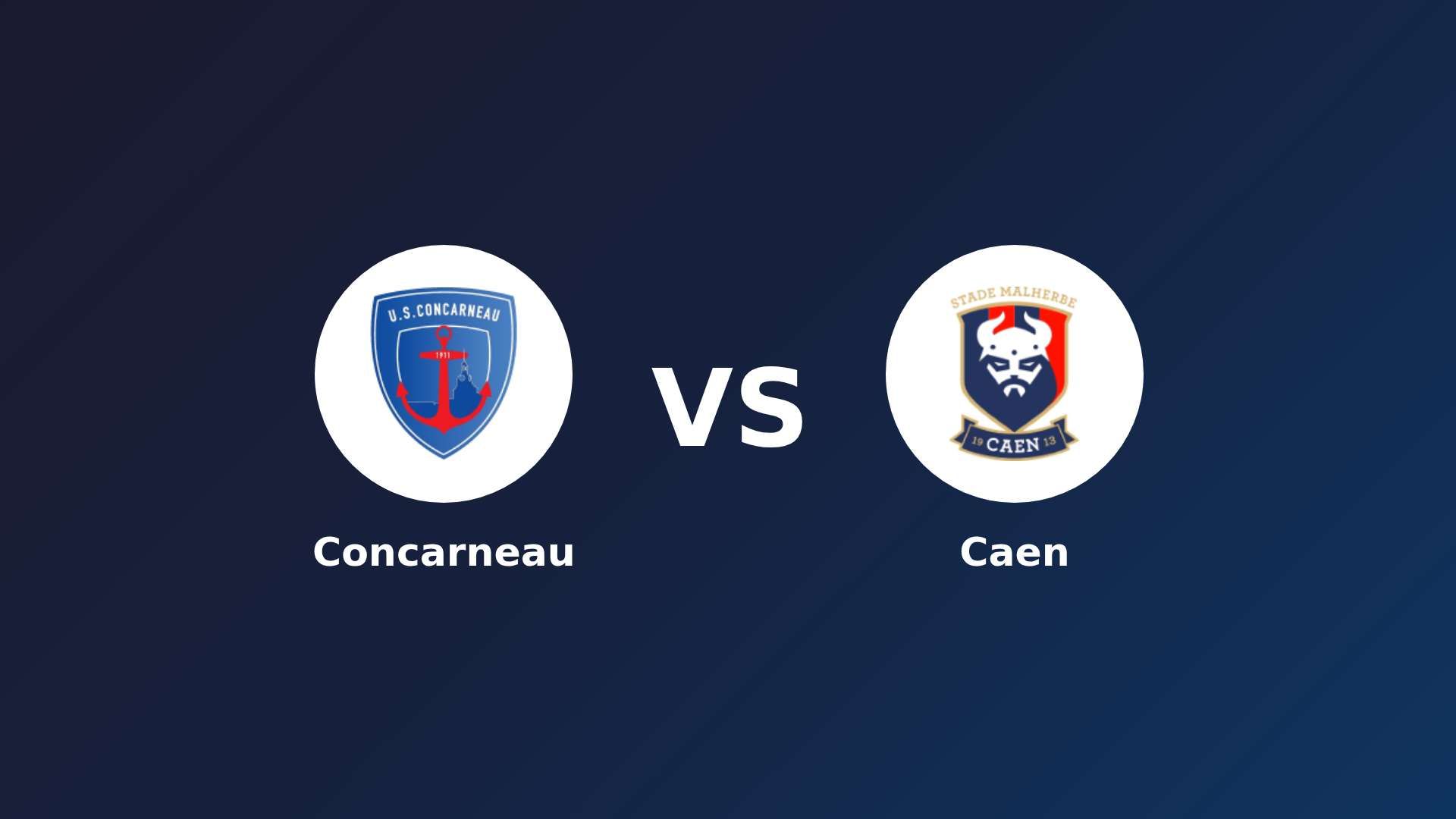 Concarneau vs Caen