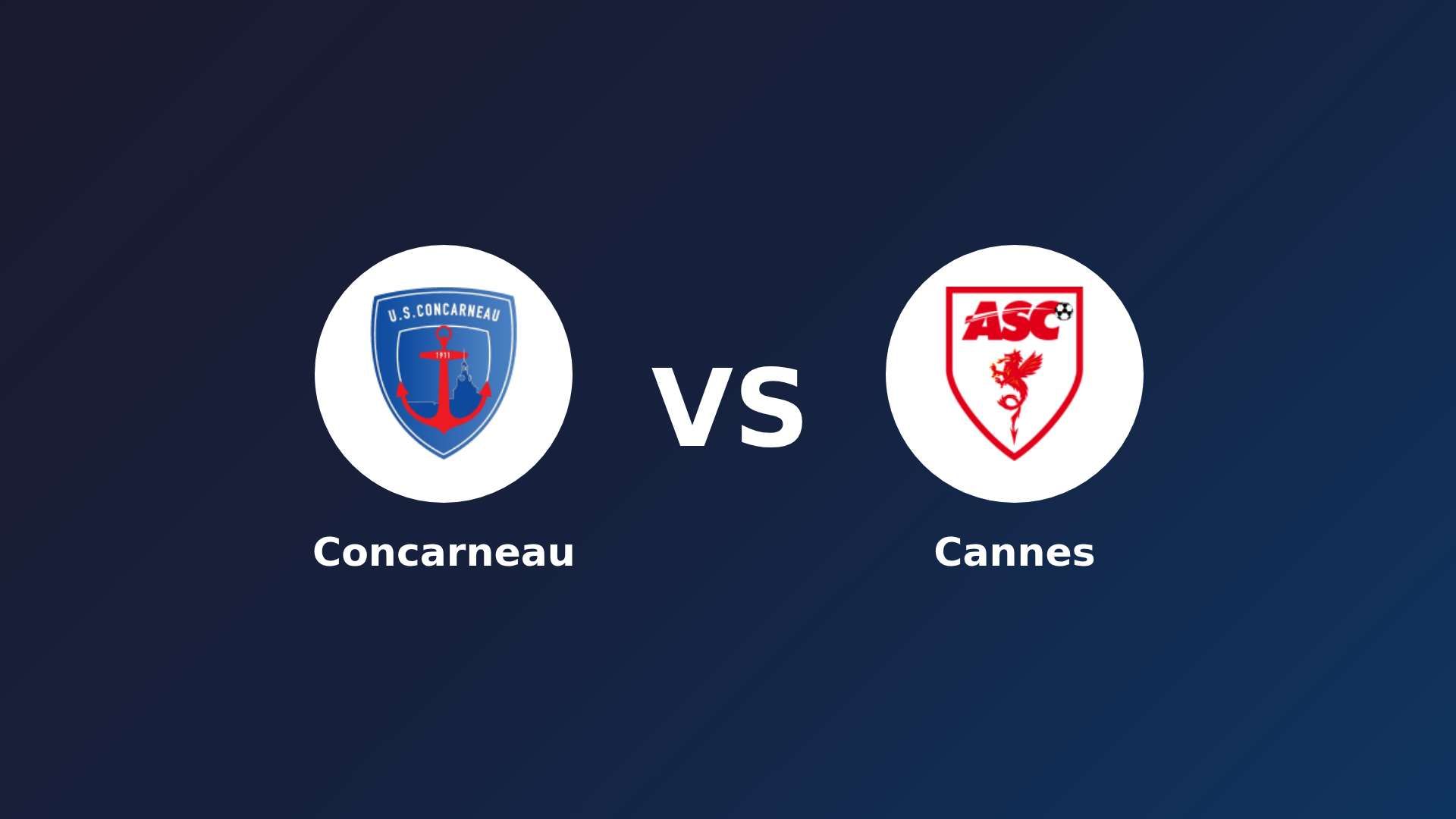 Concarneau vs Cannes
