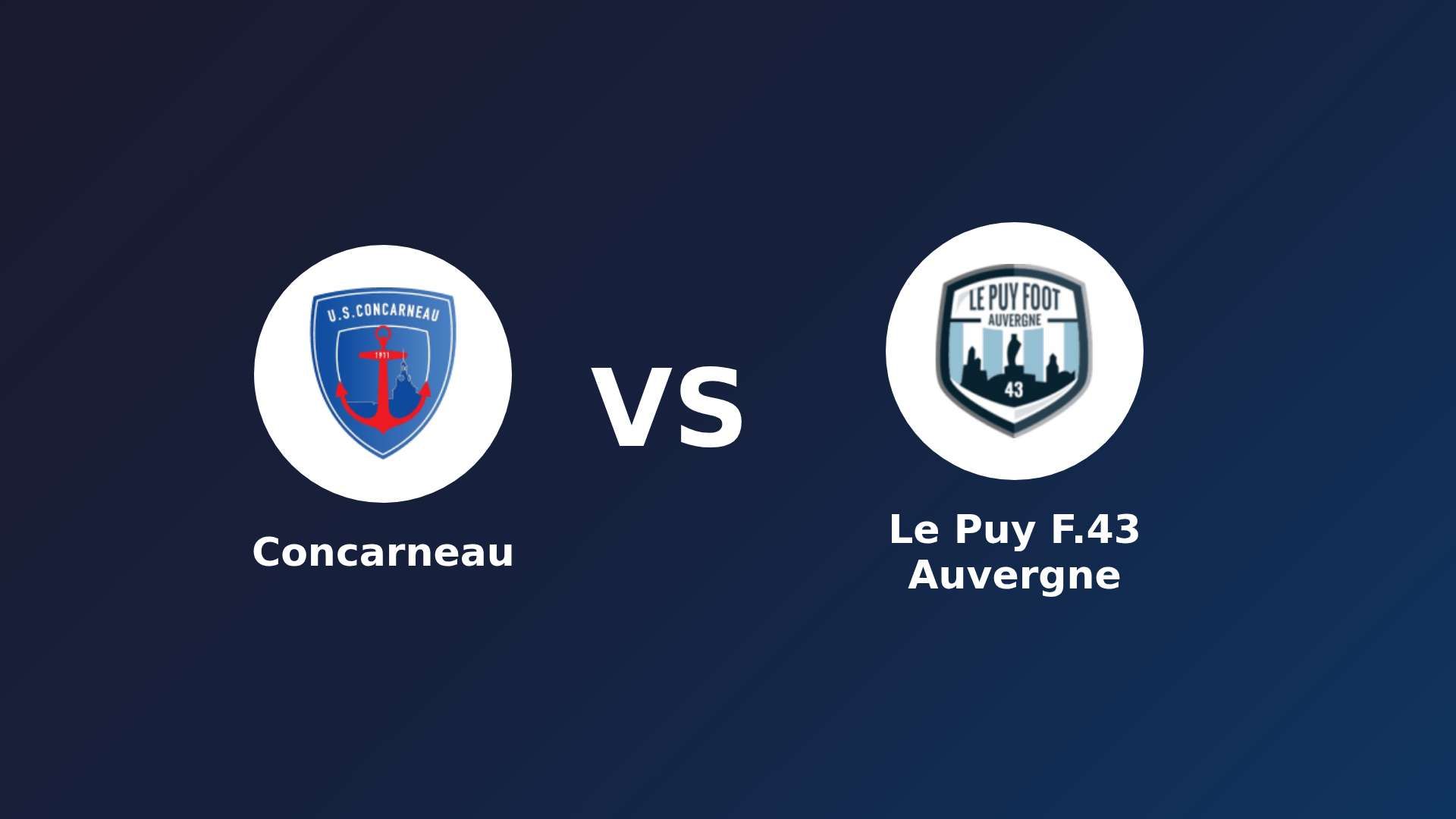 Concarneau vs Le Puy-en-Velay