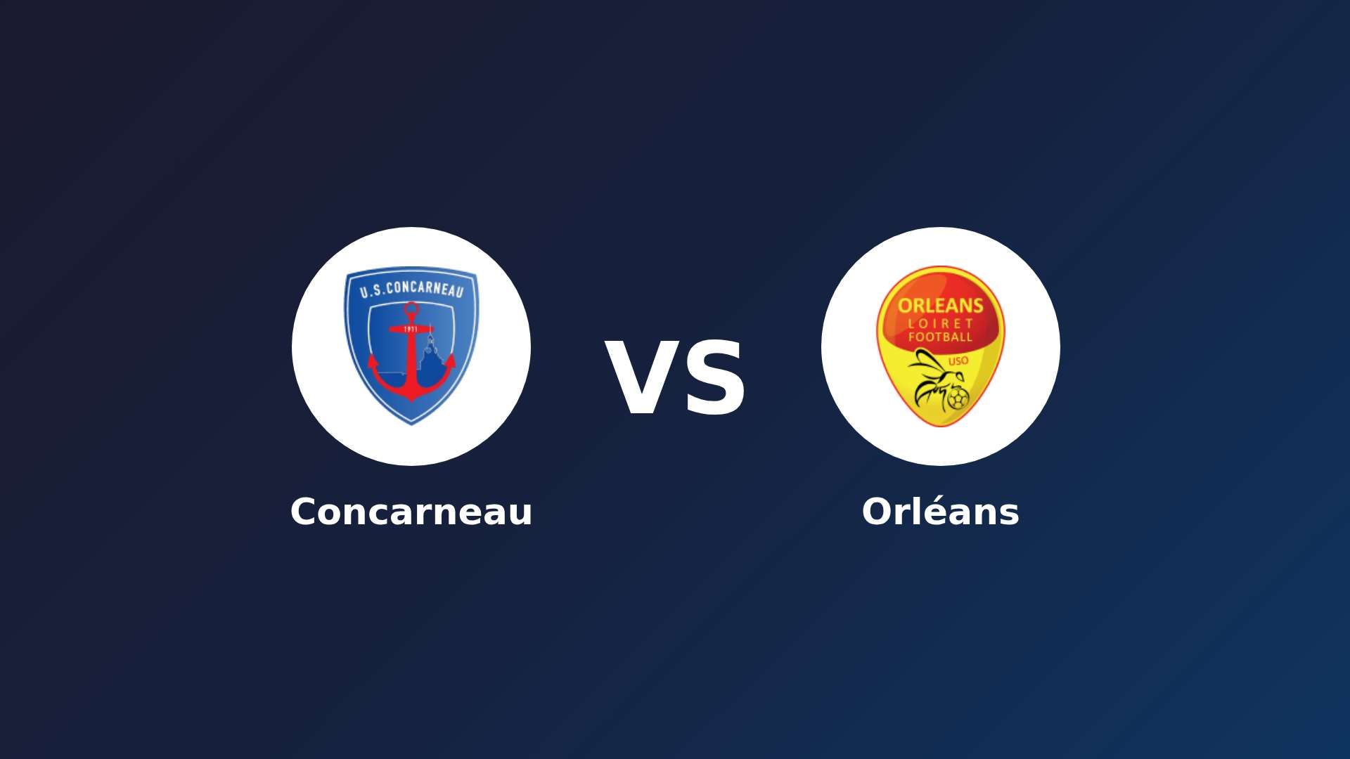Concarneau vs Orléans