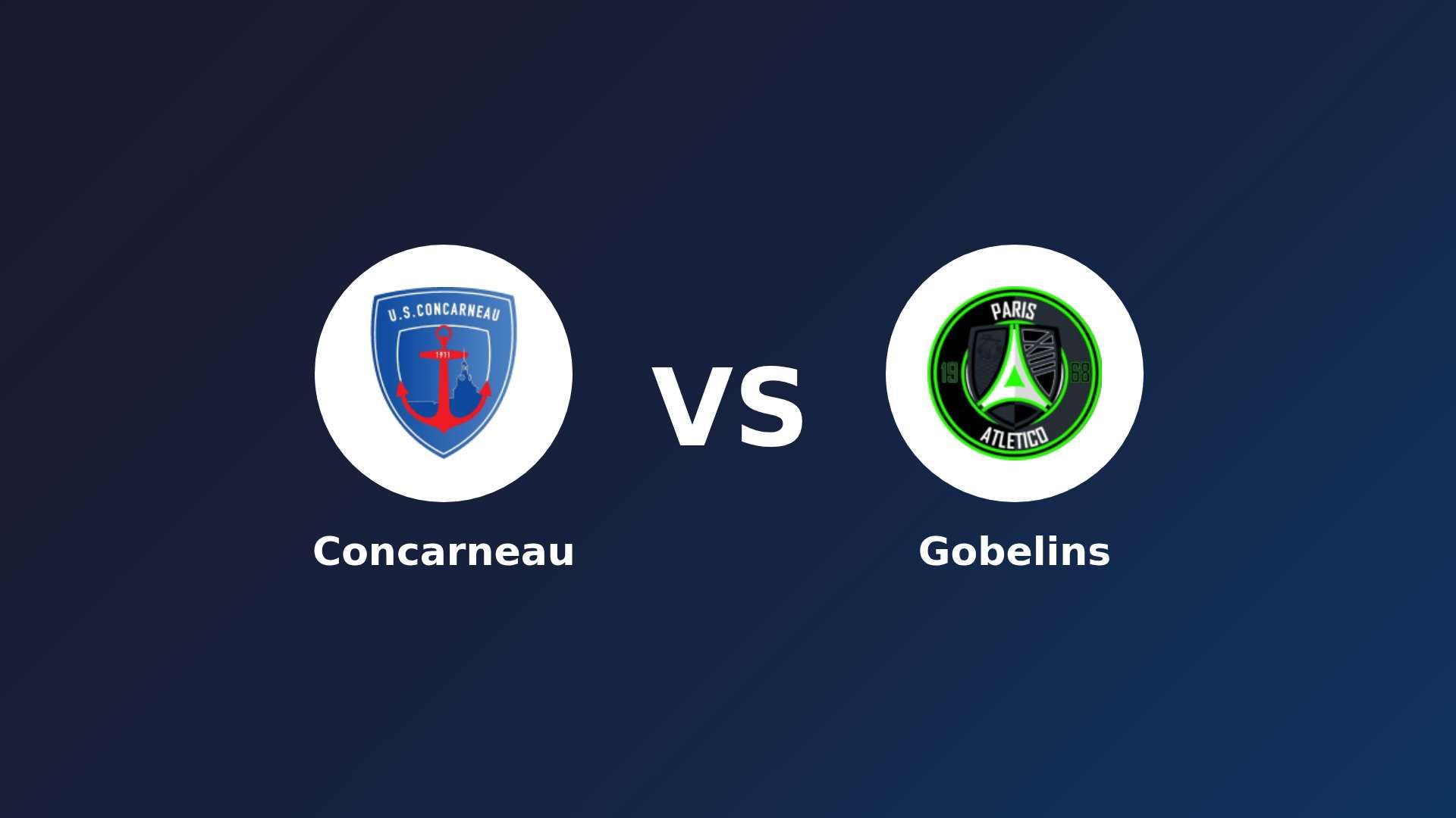 Concarneau vs Paris 13 Atletico