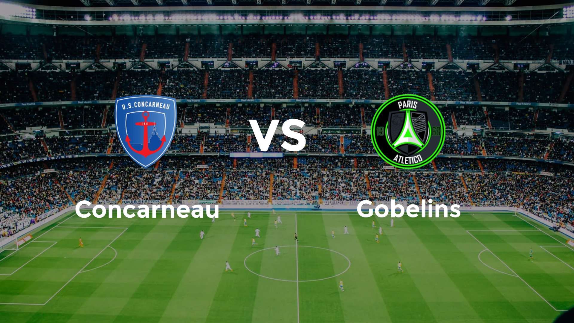 Concarneau vs Paris 13 Atletico