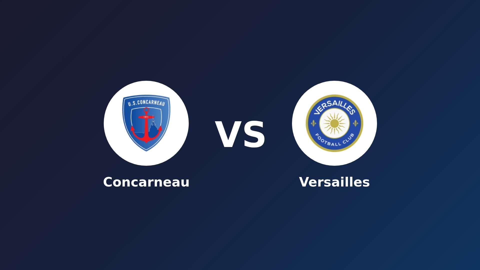 Concarneau vs Versailles