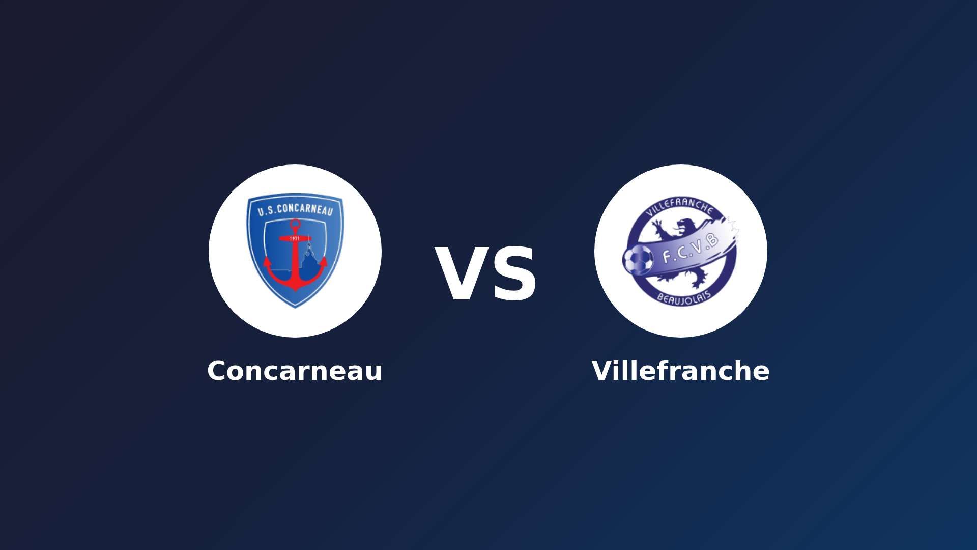 Concarneau vs Villefranche