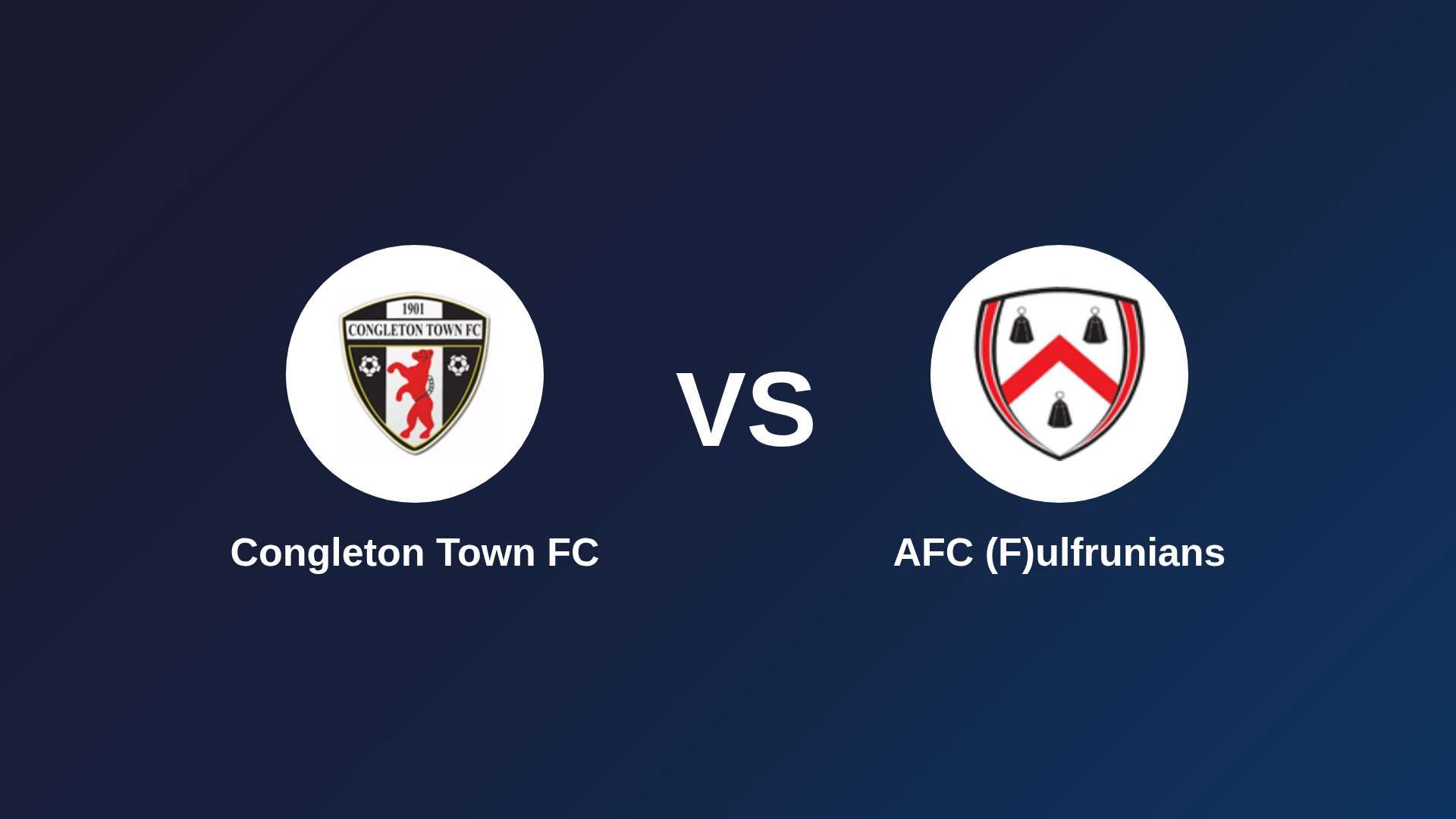Congleton Town FC vs AFC (F)ulfrunians