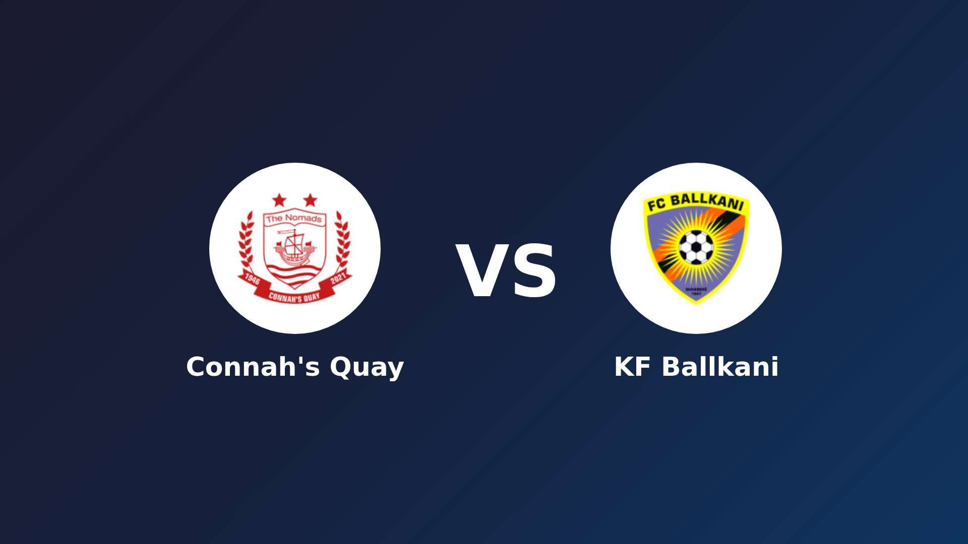Connah's Quay vs KF Ballkani