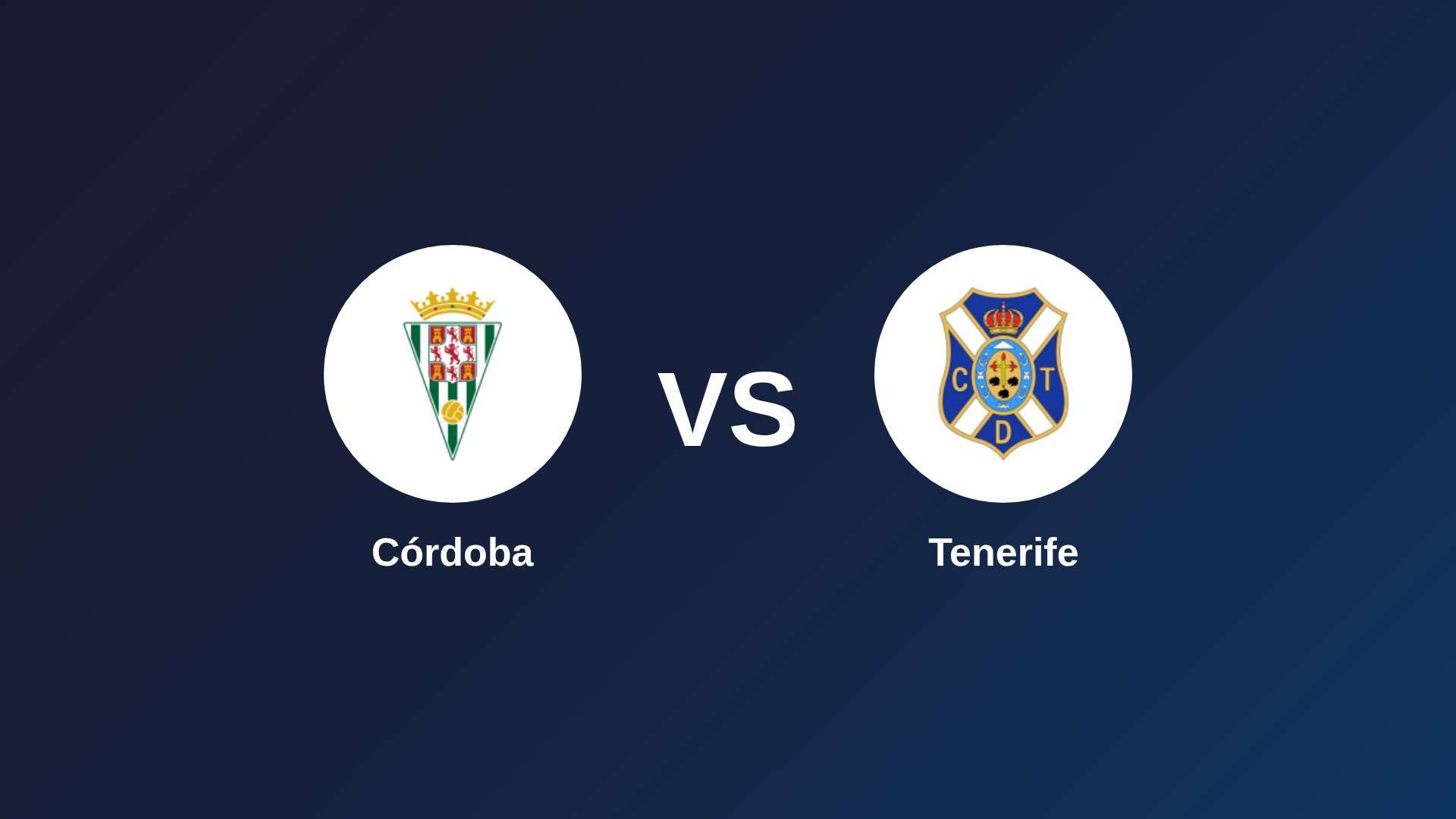 Córdoba vs Tenerife