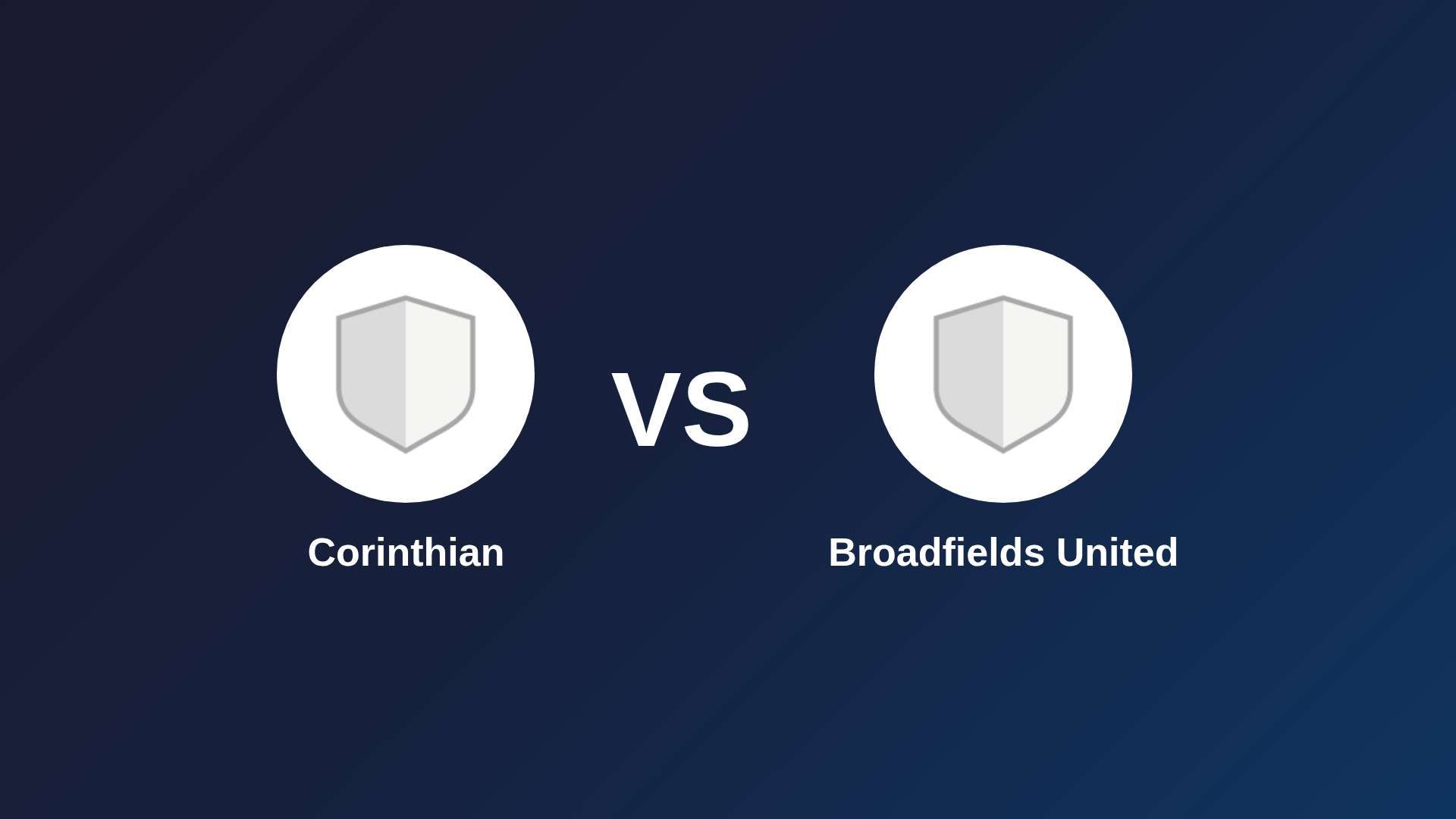 Corinthian vs Broadfields United