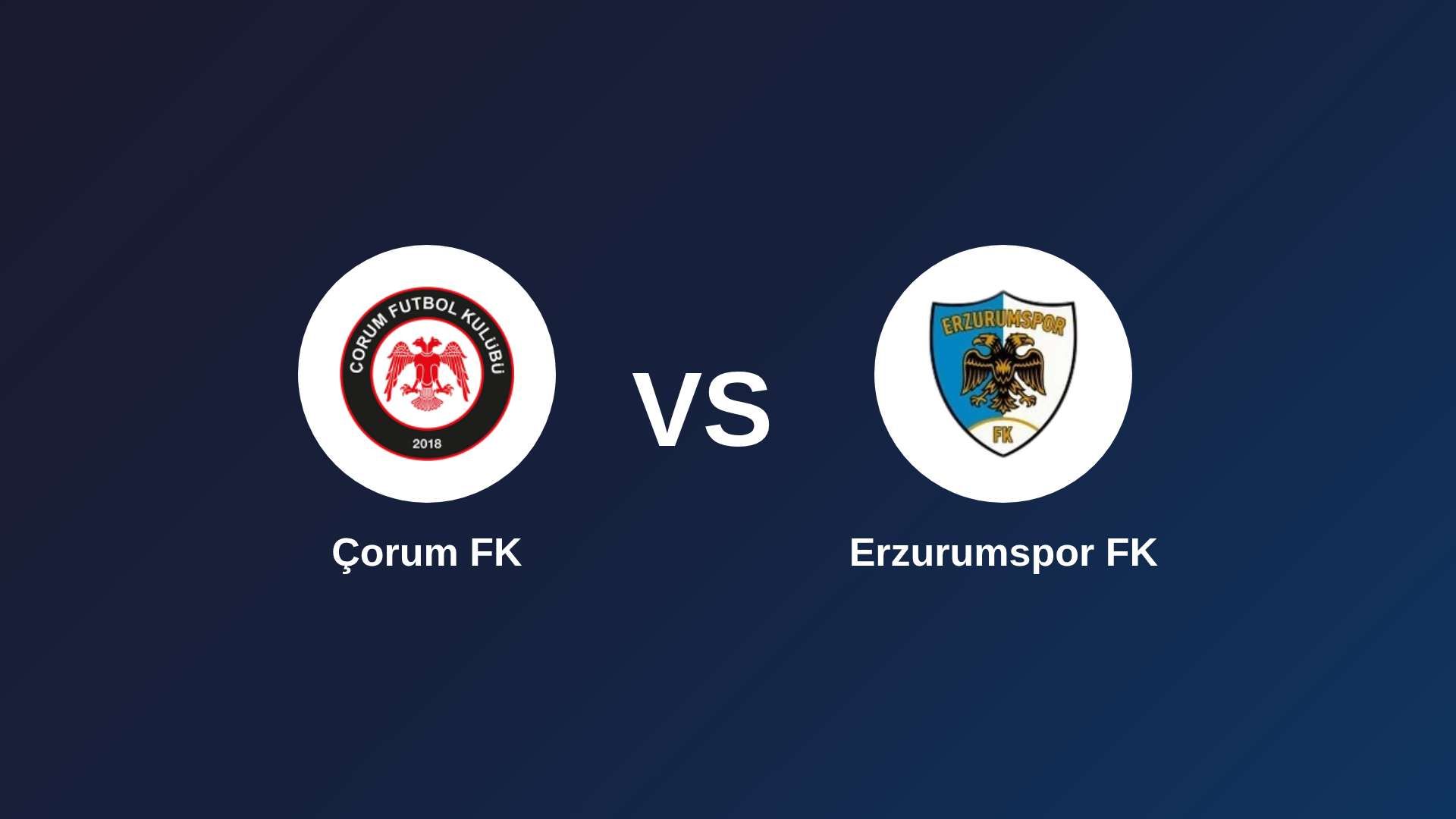 Çorum FK vs Erzurumspor FK