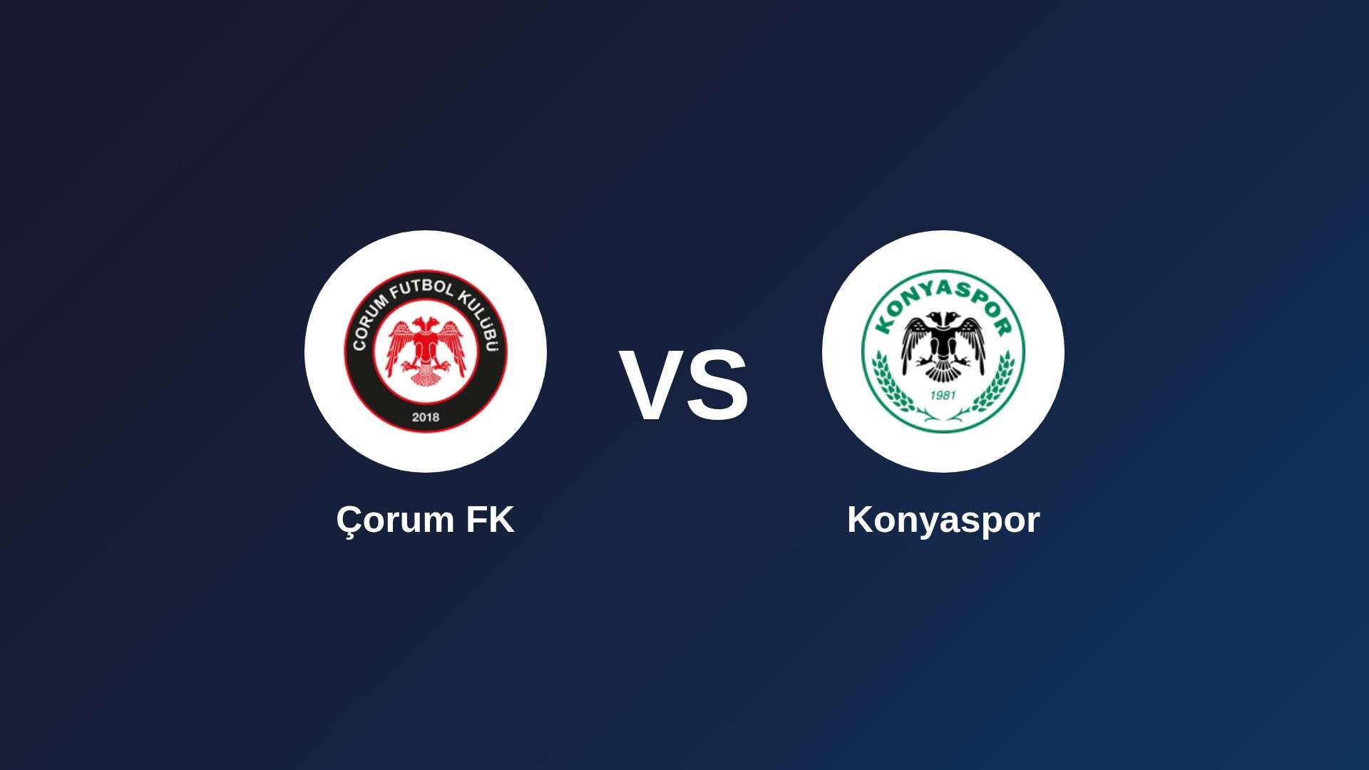 Çorum FK vs Konyaspor