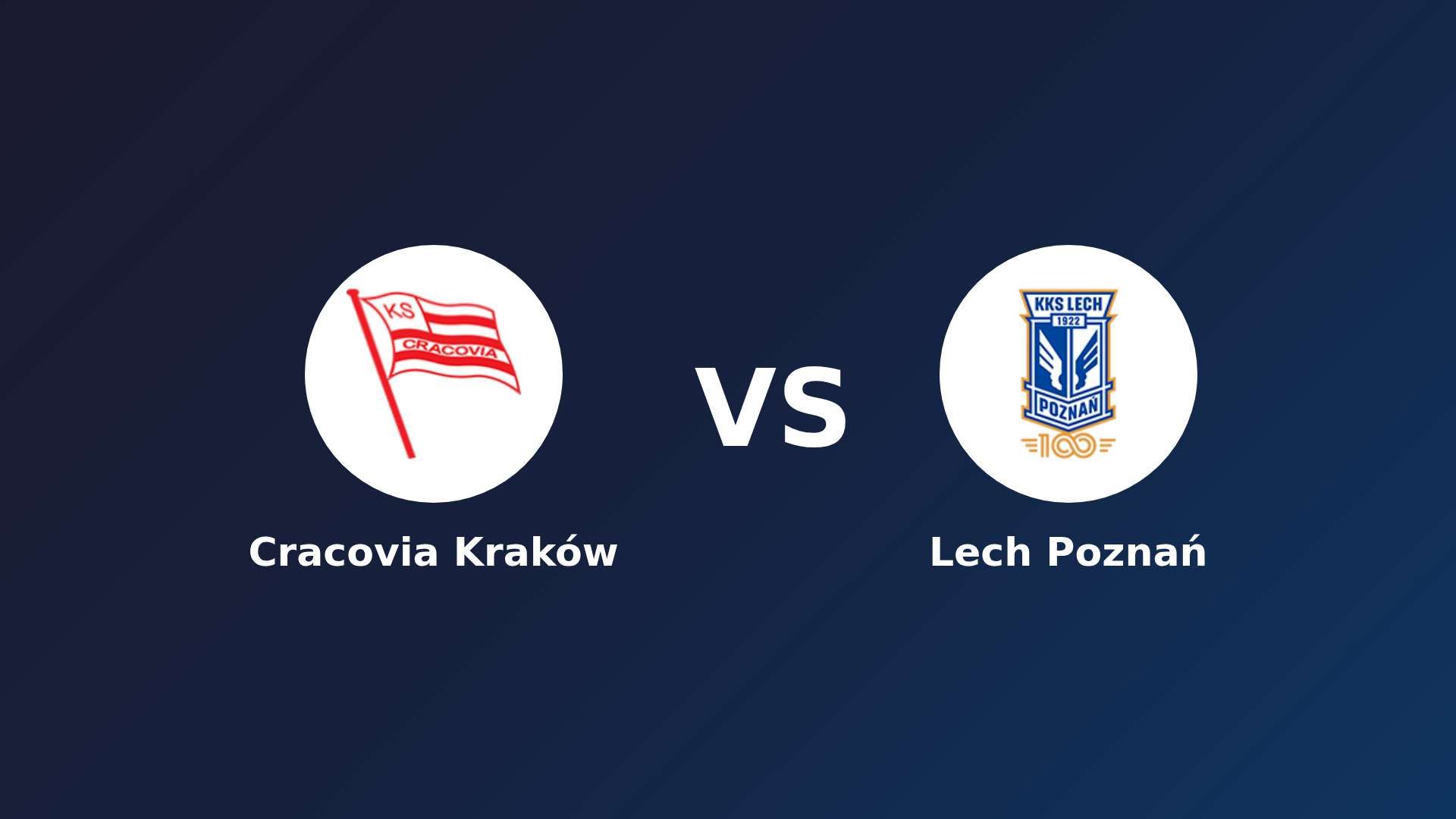 Cracovia Kraków vs Lech Poznań