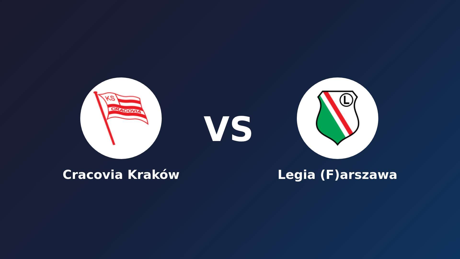 Cracovia Kraków vs Legia (F)arszawa