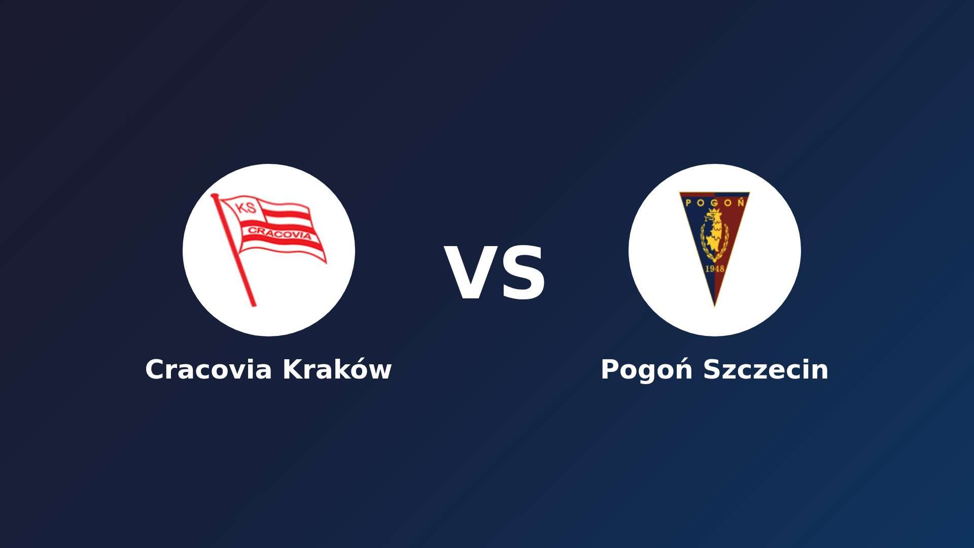 Cracovia Kraków vs Pogoń Szczecin