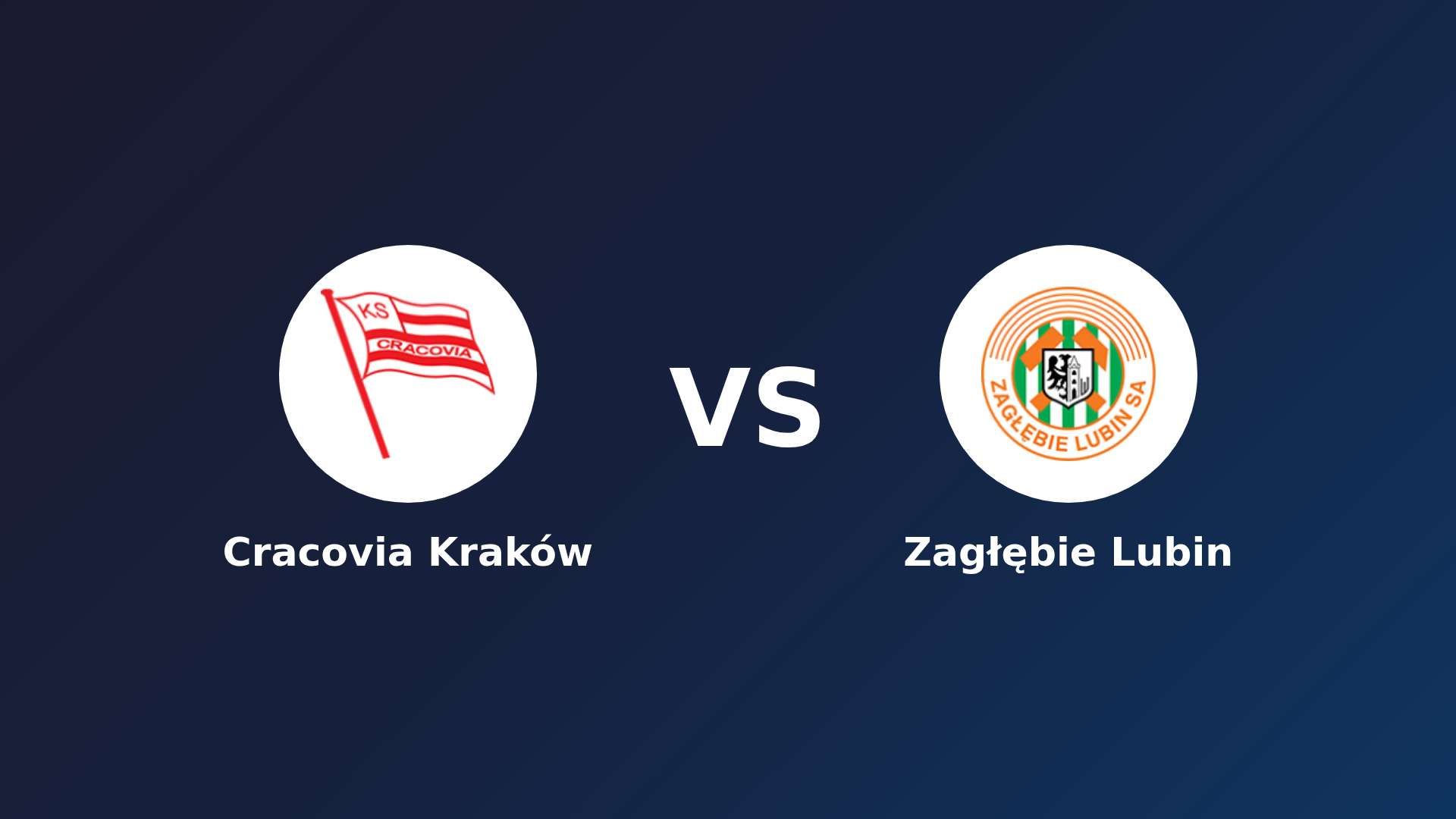 Cracovia Kraków vs Zagłębie Lubin