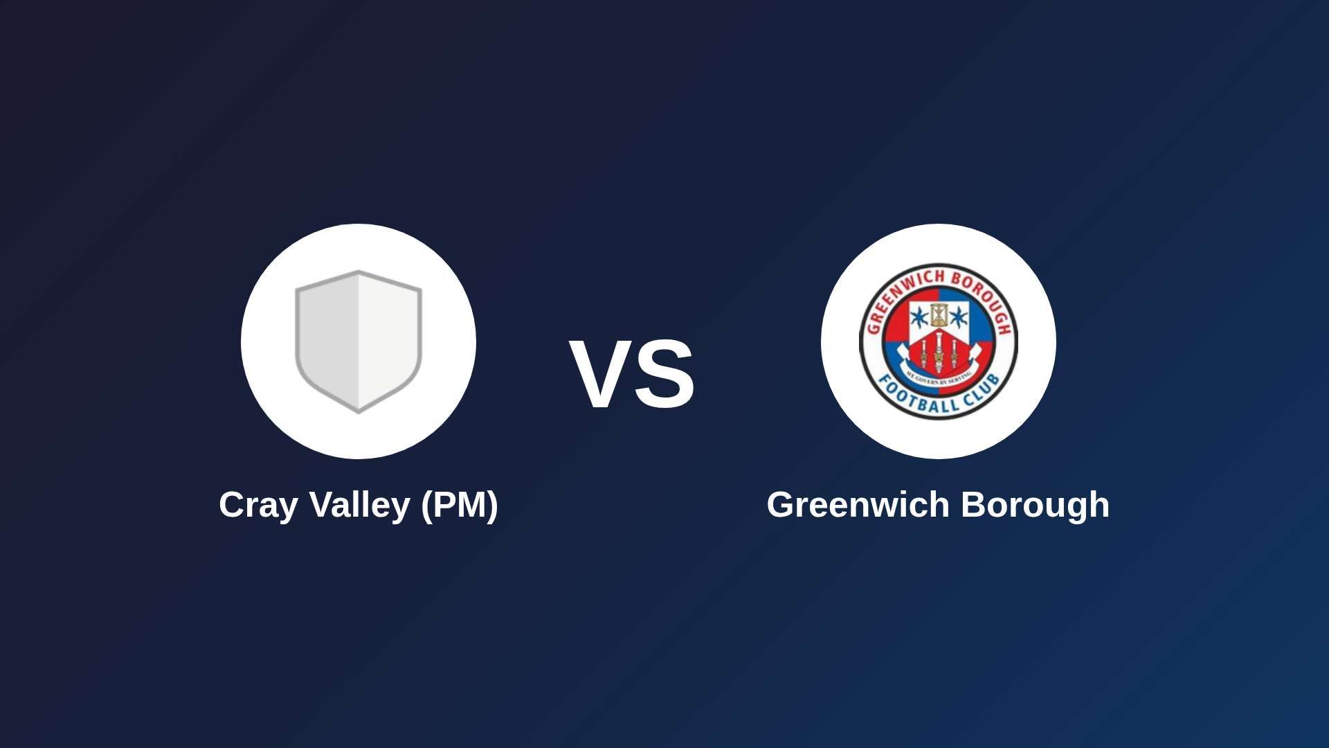Cray Valley (PM) vs Greenwich Borough